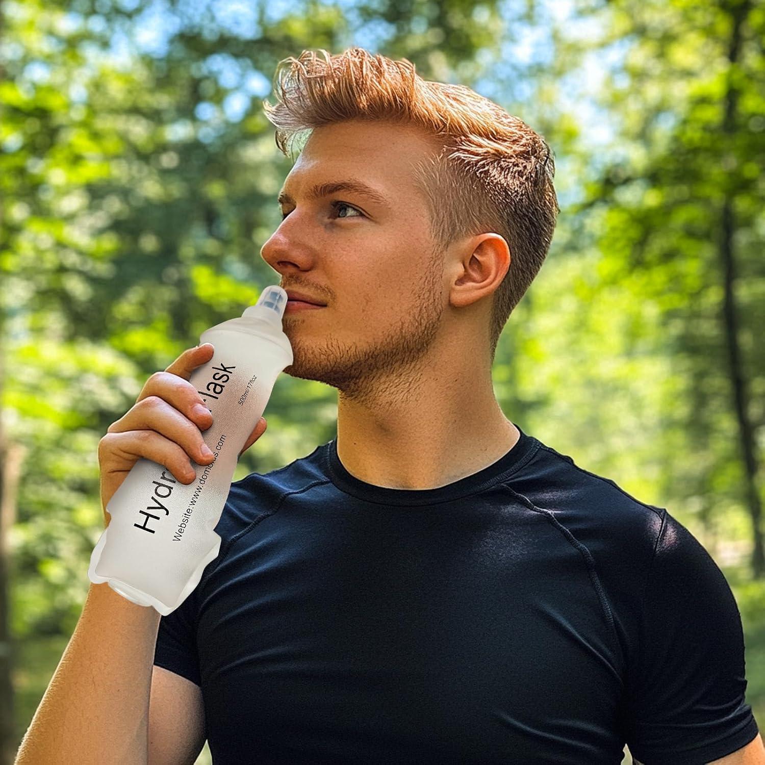 Botella de Agua Suave Colapsable SHELEMB 150ml Blanca