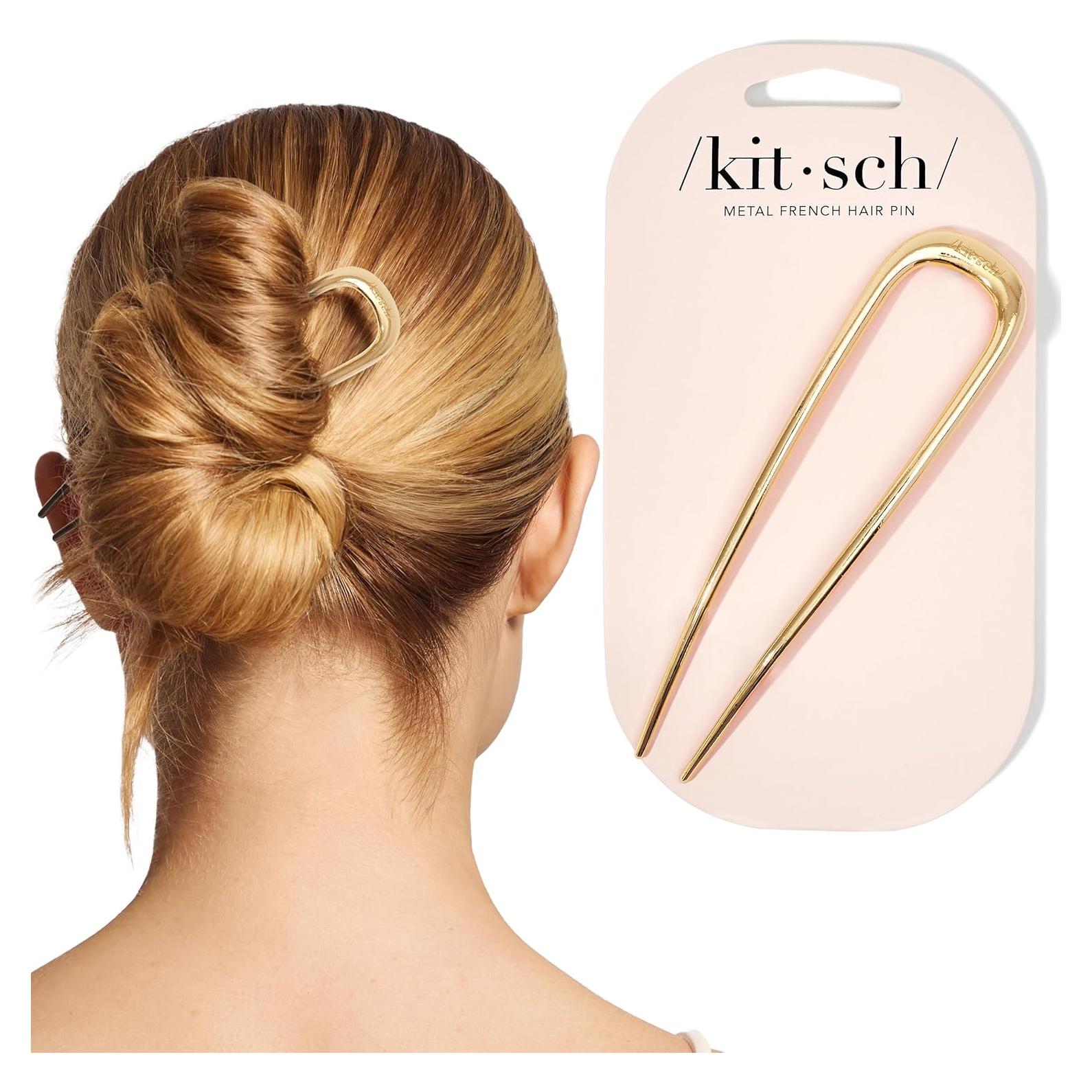 Horquilla Francesa Kitsch Dorada - Sujeción Segura y Elegante