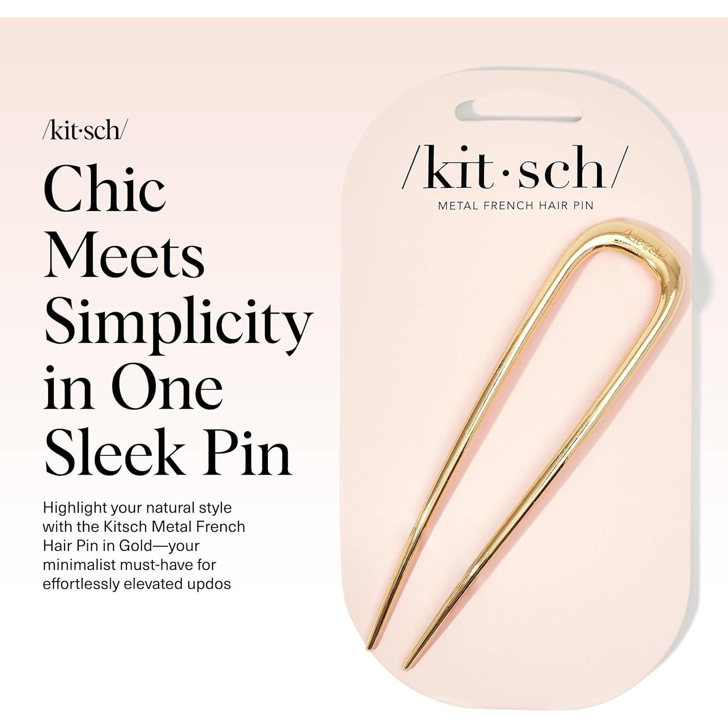 Horquilla Francesa Kitsch Dorada - Sujeción Segura y Elegante