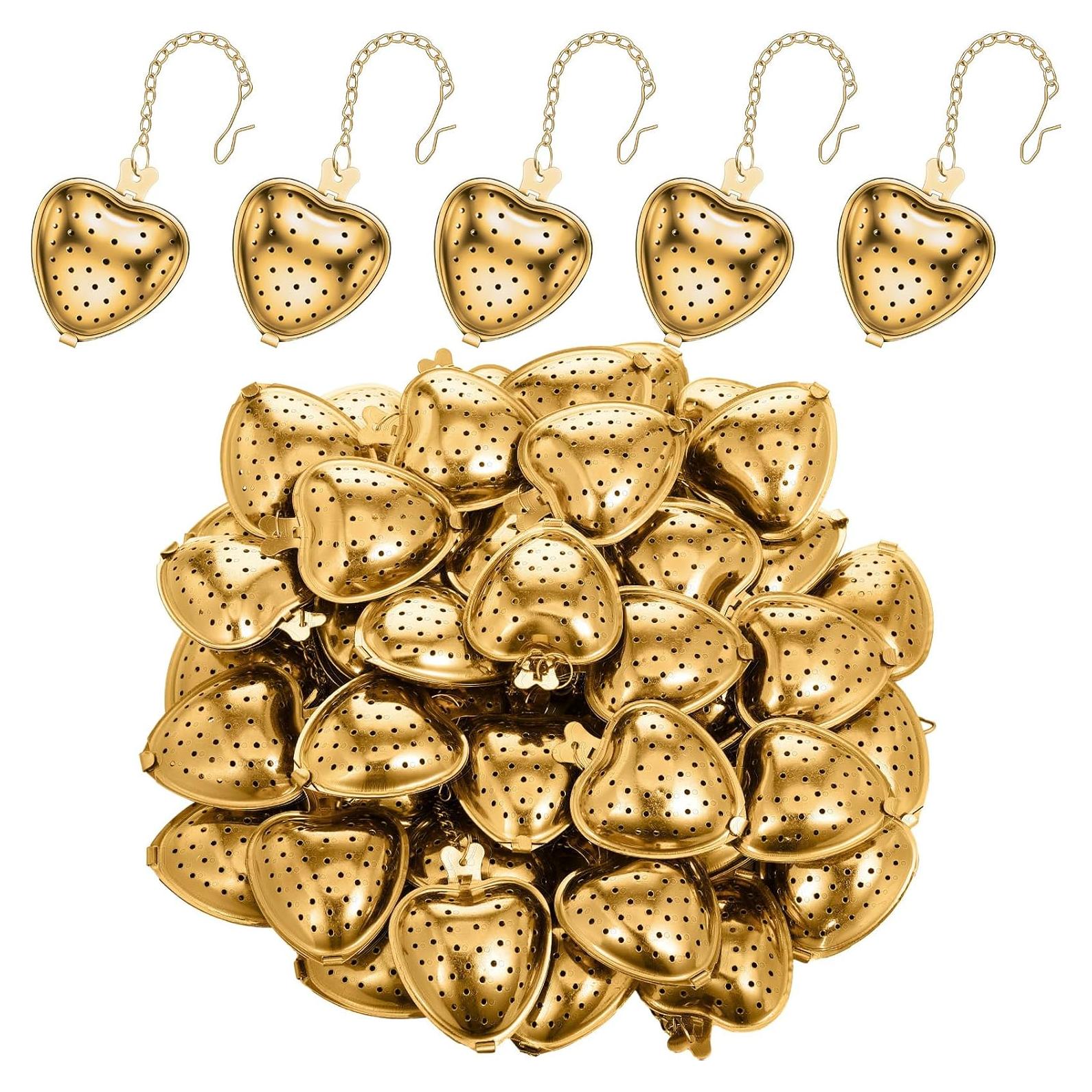 Infusores de Té de Acero Inoxidable Sumind - 100 Pcs Corazón