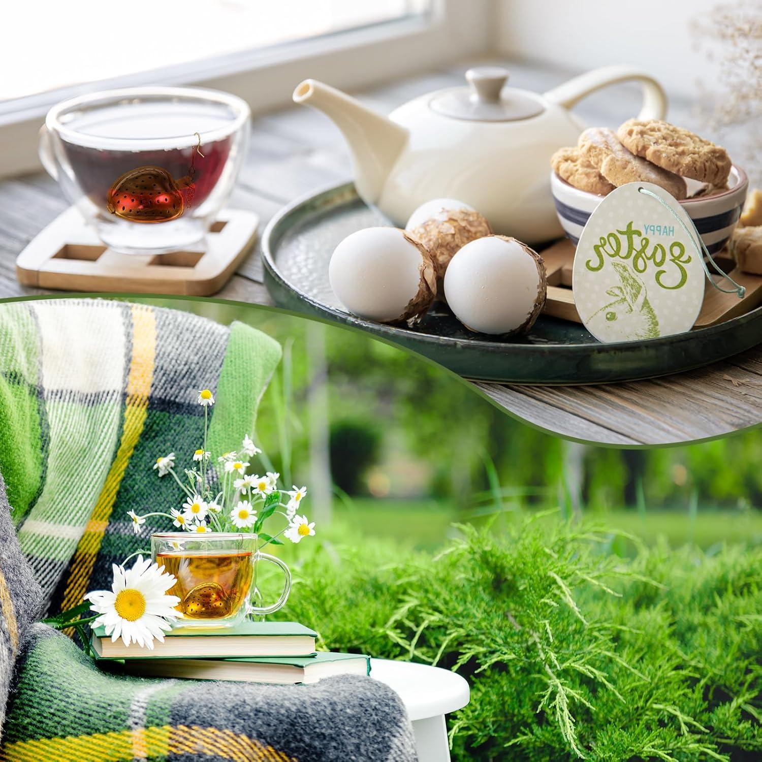 Infusores de Té de Acero Inoxidable Sumind - 100 Pcs Corazón