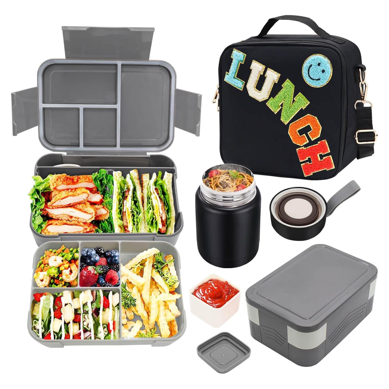 Bolsa de Almuerzo PainZieteg con Caja Bento y Termo 0.3L