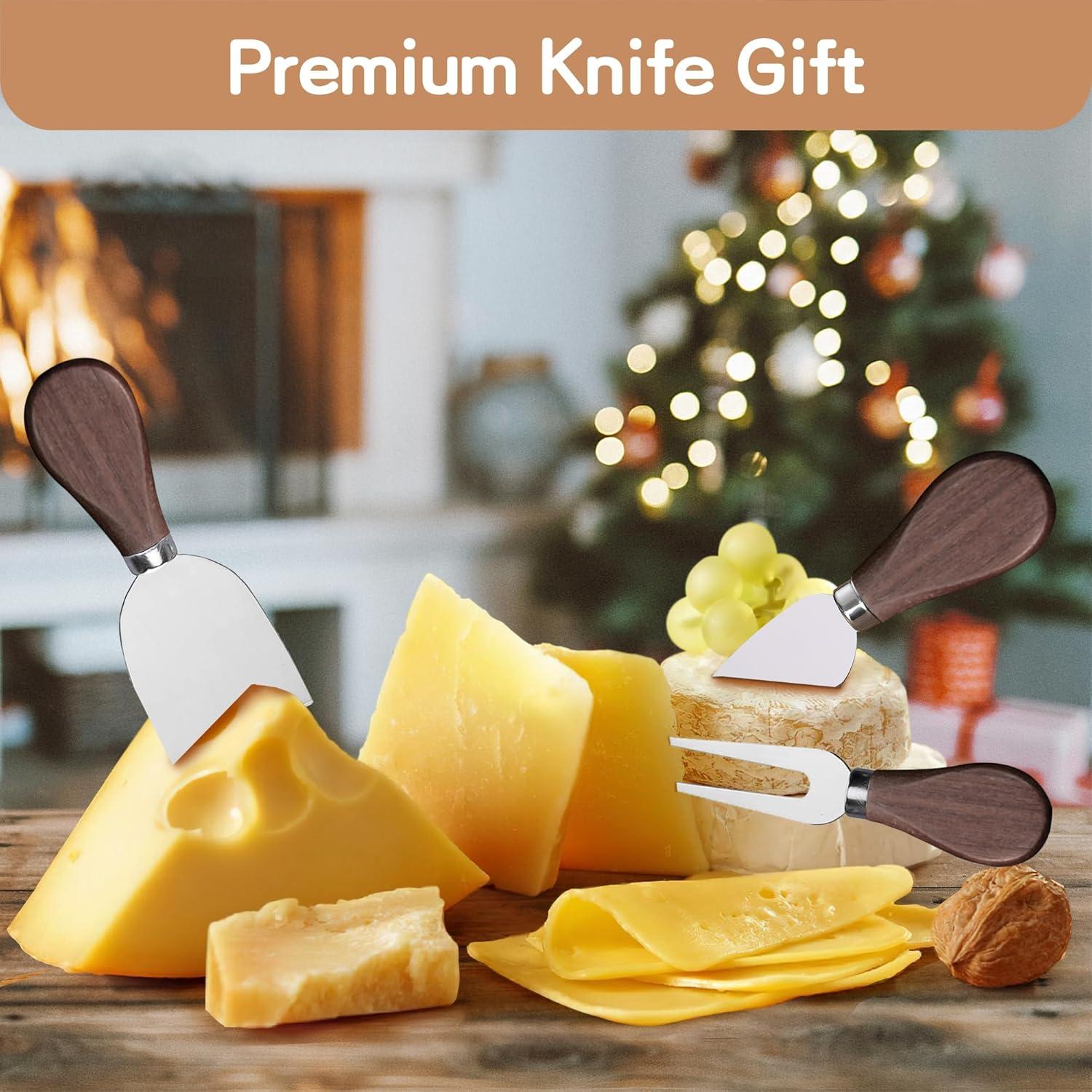 Juego de cuchillos para queso YJNSFT 6 piezas acero inoxidable