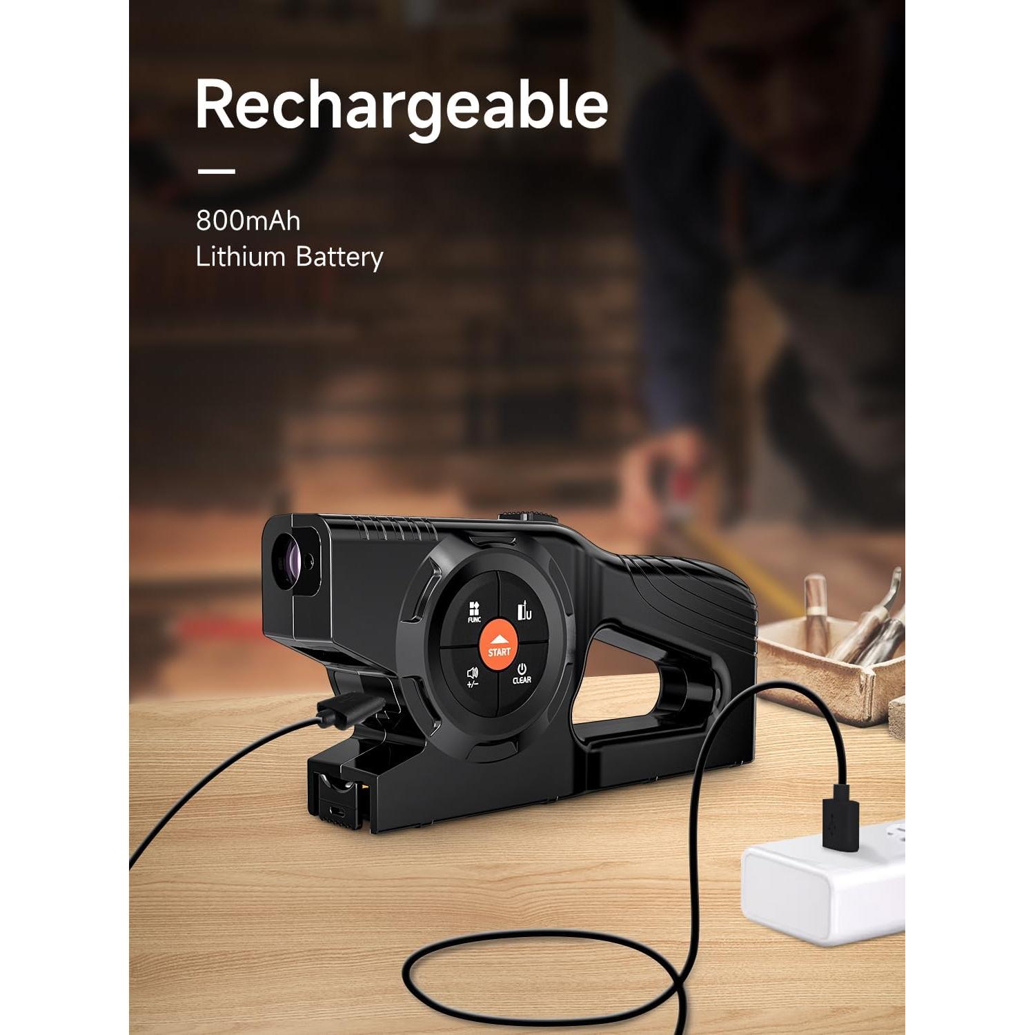 Cinta Métrica Digital Aicevoos 59.74m con Láser Verde