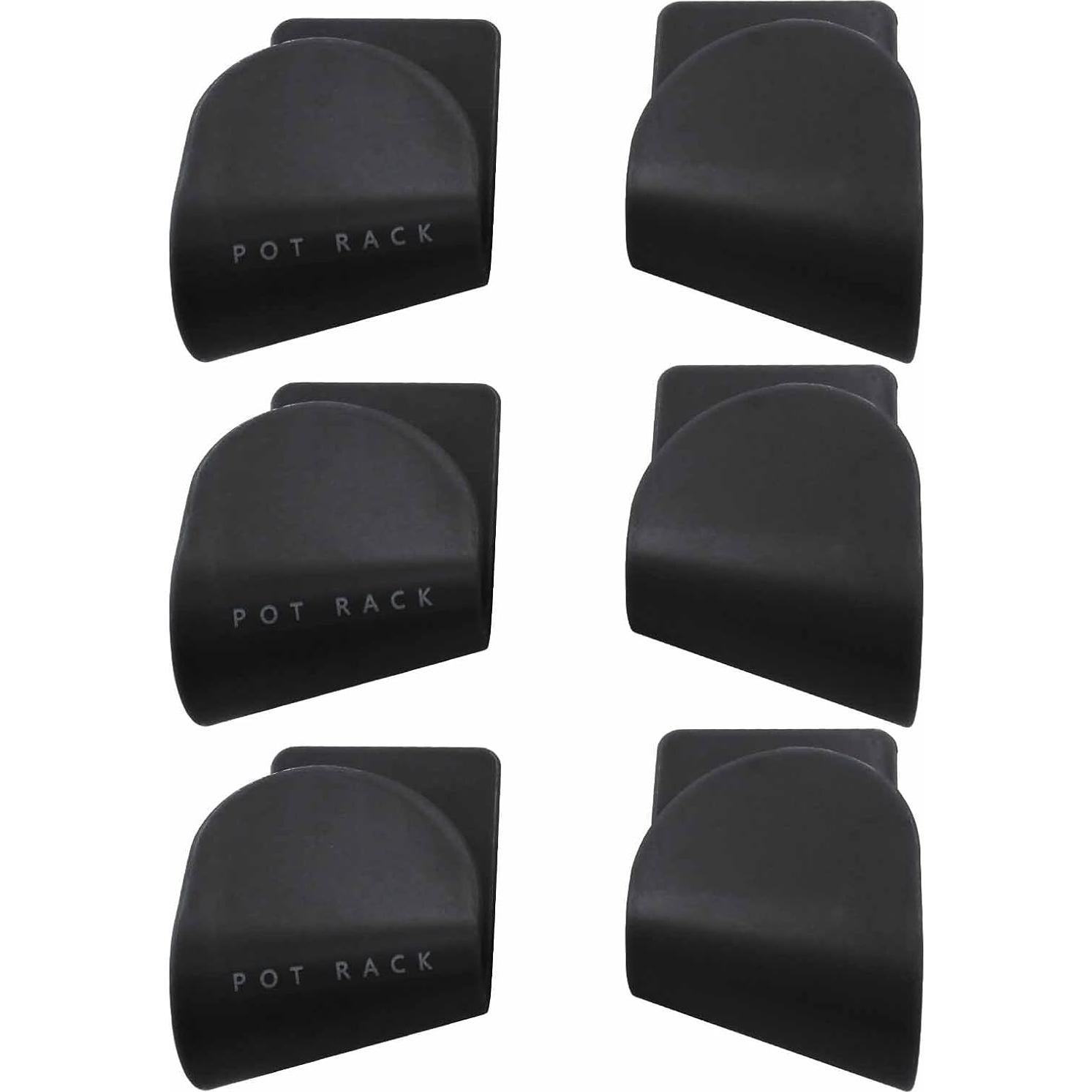 Organizador de Tapa de Olla Ajustable Kemcatui - 6 Pares Negro