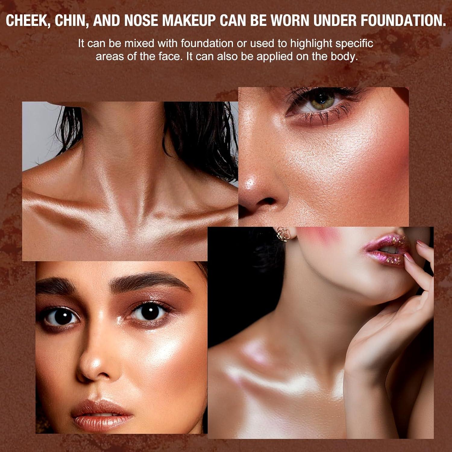 Paleta de Polvo Iluminador LANGMANNI 5 Colores 100g