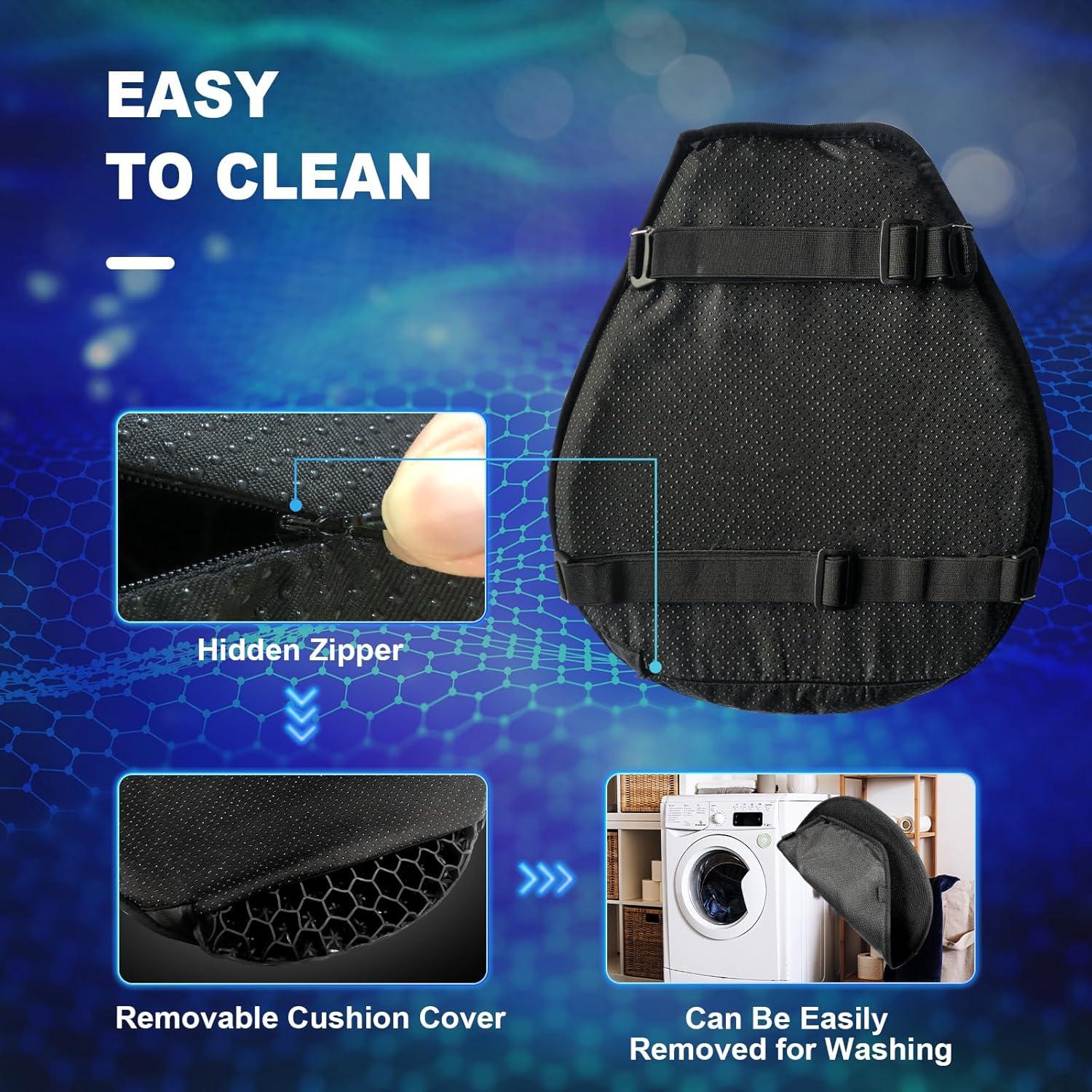 Cojín de Gel Amortiguador CERITORN para Motocicleta 38x17cm