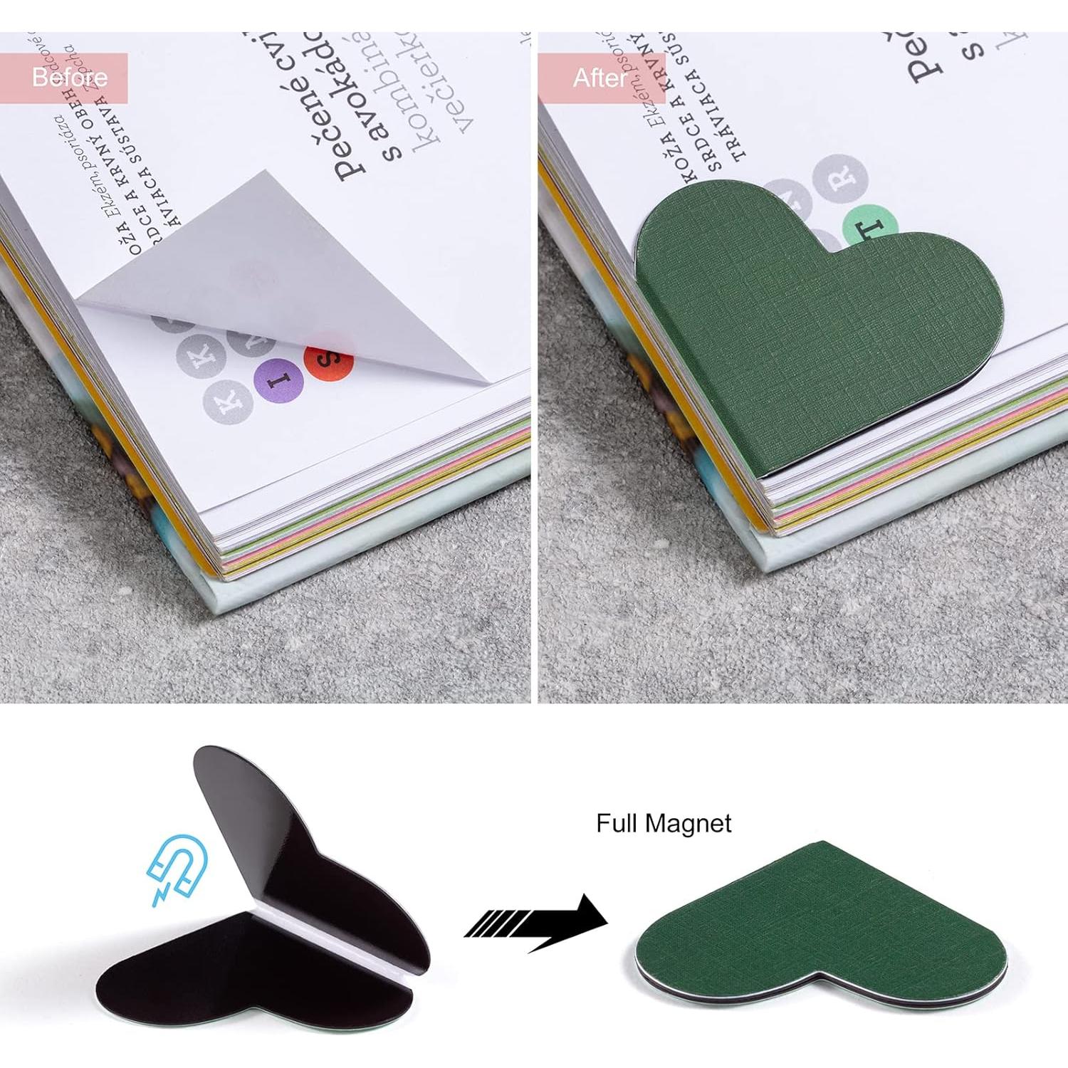 Paquete de 10 Marcadores Magnéticos Corazón TUZAMA 4.1 cm