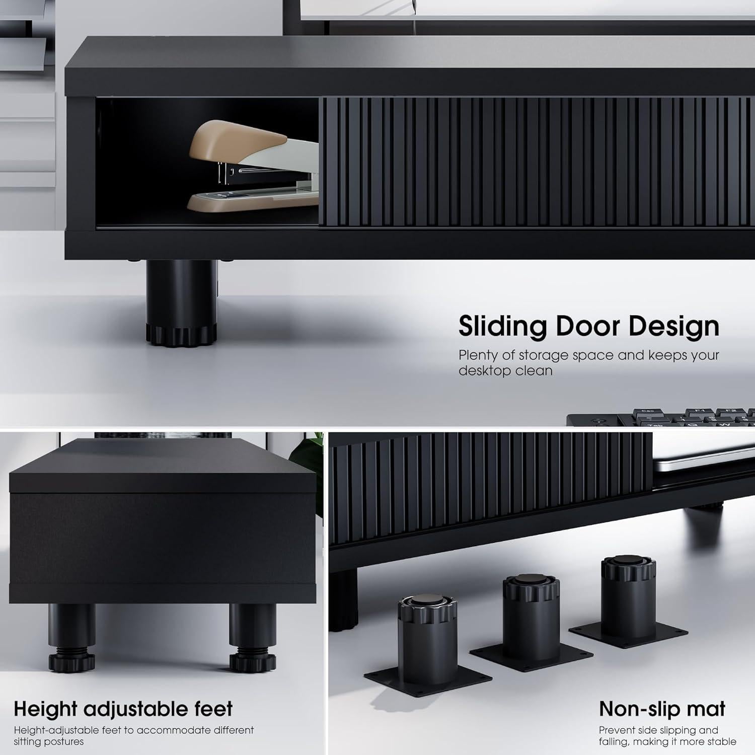 Soporte Doble para Monitor Fenge 108 cm con Cajón y 2 Niveles