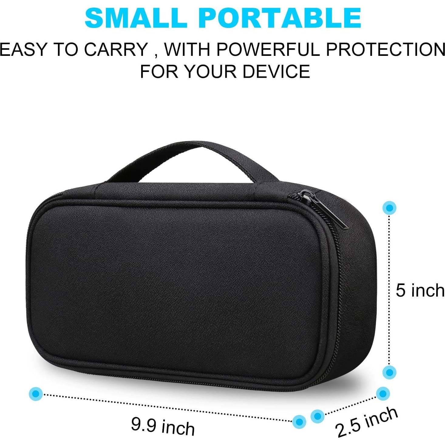 Bolsa Organizadora Electrónica Lacdo Negra - Doble Capa, 25.1x12.7cm