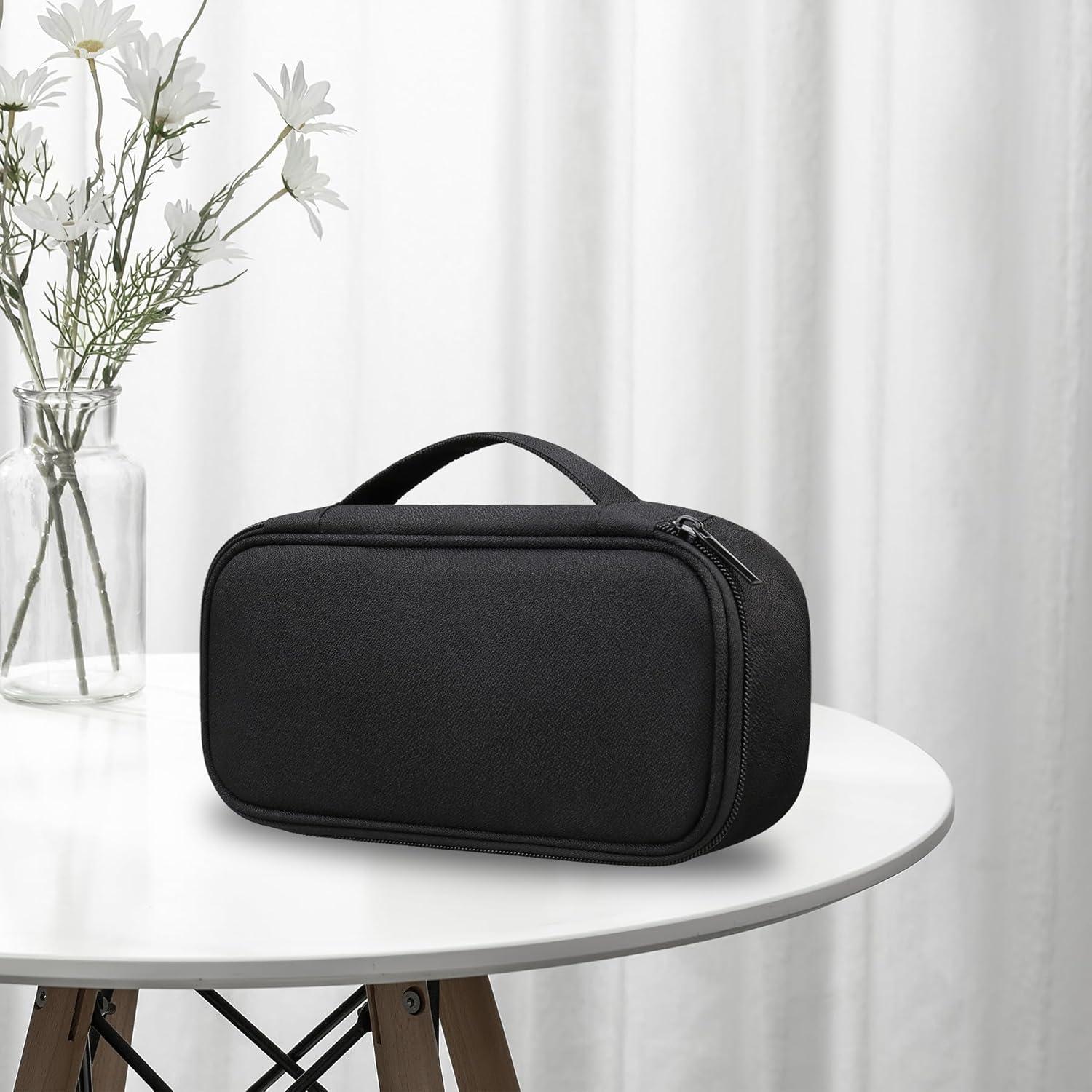 Bolsa Organizadora Electrónica Lacdo Negra - Doble Capa, 25.1x12.7cm