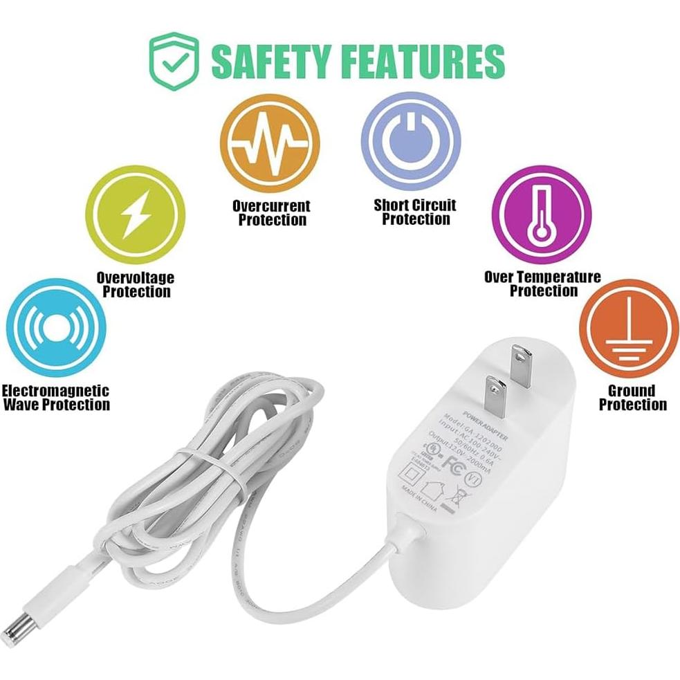 Adaptador de Alimentación Wefomey 12V 2A 24W CA-CC UL