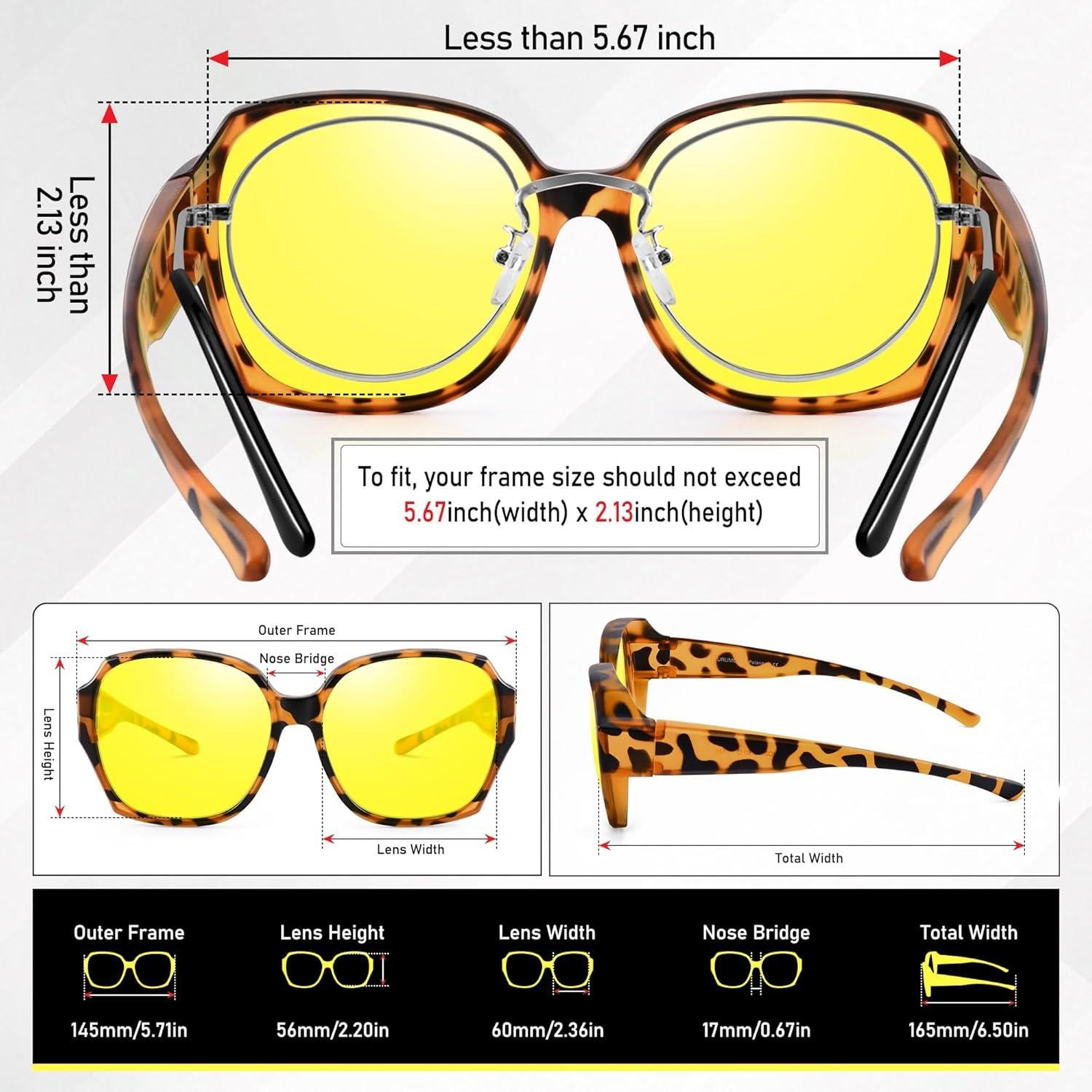 Gafas de Visión Nocturna URUMQI Antirreflejo para Conducir