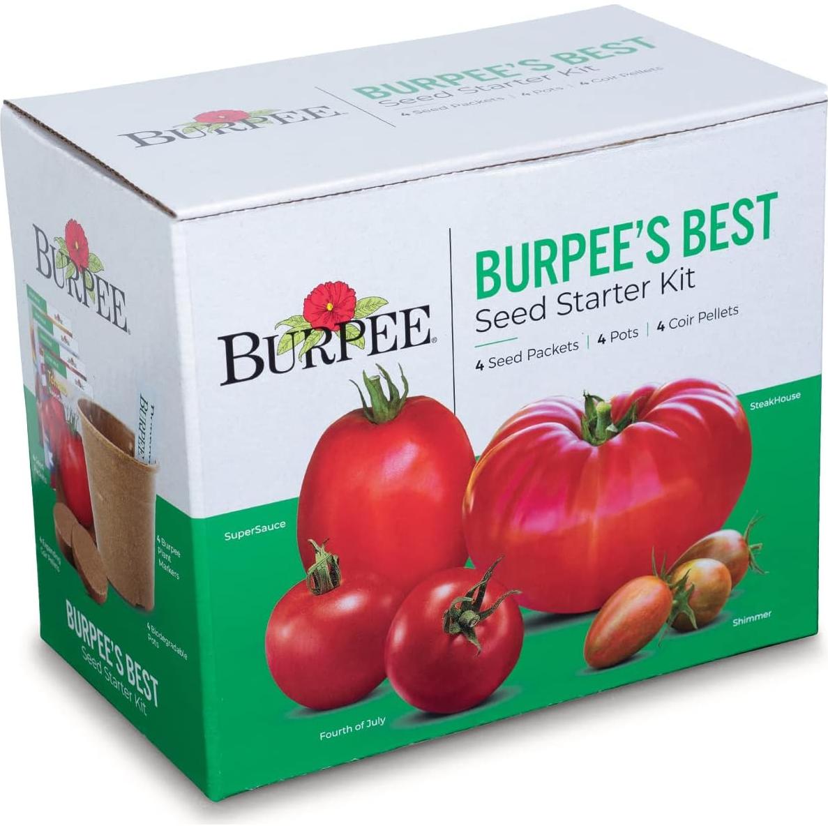 Kit de Inicio de Semillas de Tomate Burpee - 4 Variedades