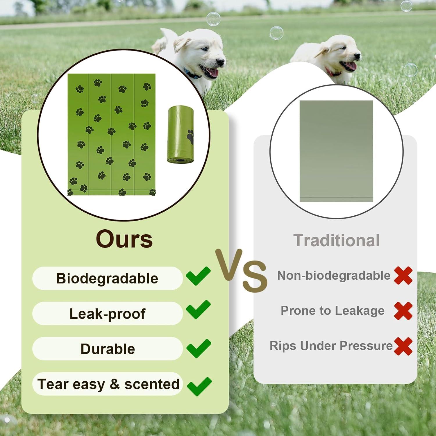 Bolsas Biodegradables para Desechos de Mascotas Lemical 240 Unidades