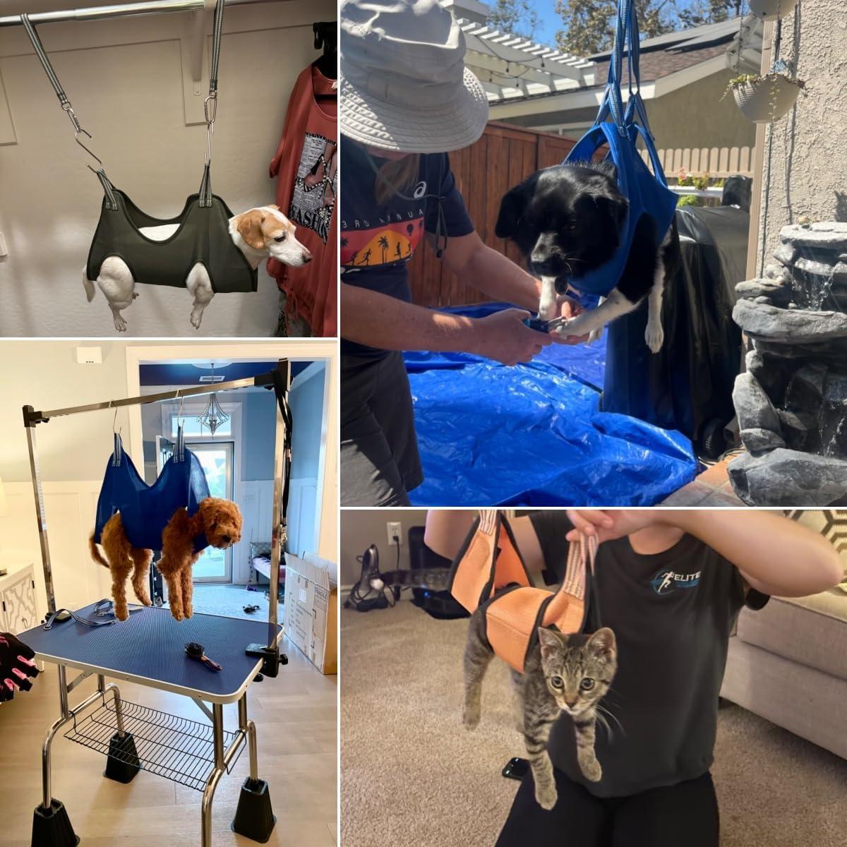 Kit de Hamaca Acicalamiento Mascotas 10 en 1 PWMENLK XS