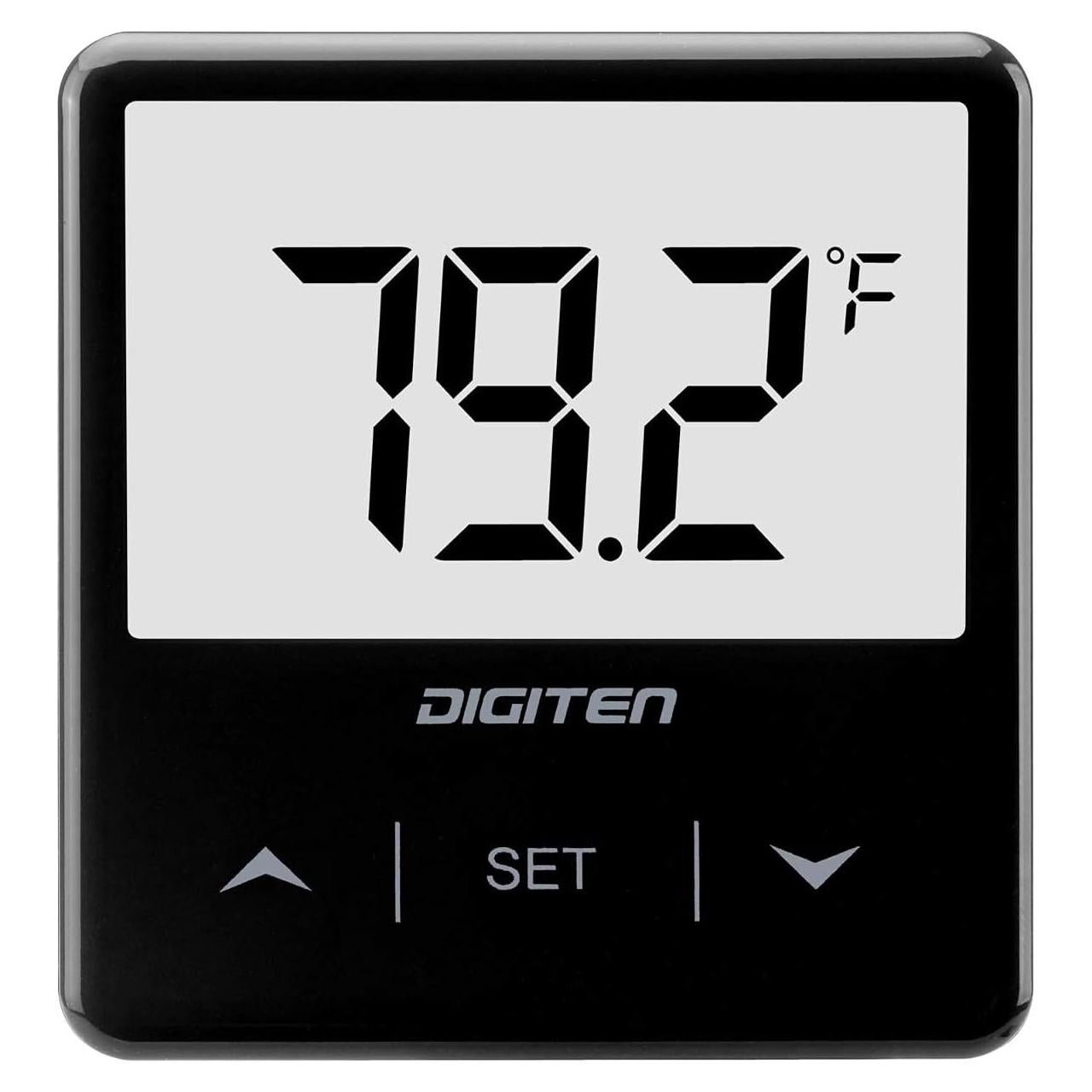 Digital Aquarium Thermometer, Fish Tank Thermometer with Large LCD Display, Stick-on Tank Temp Sensor Ensures Accurate Reading, High/Low-Temperature Alarm Aquarium Thermometer