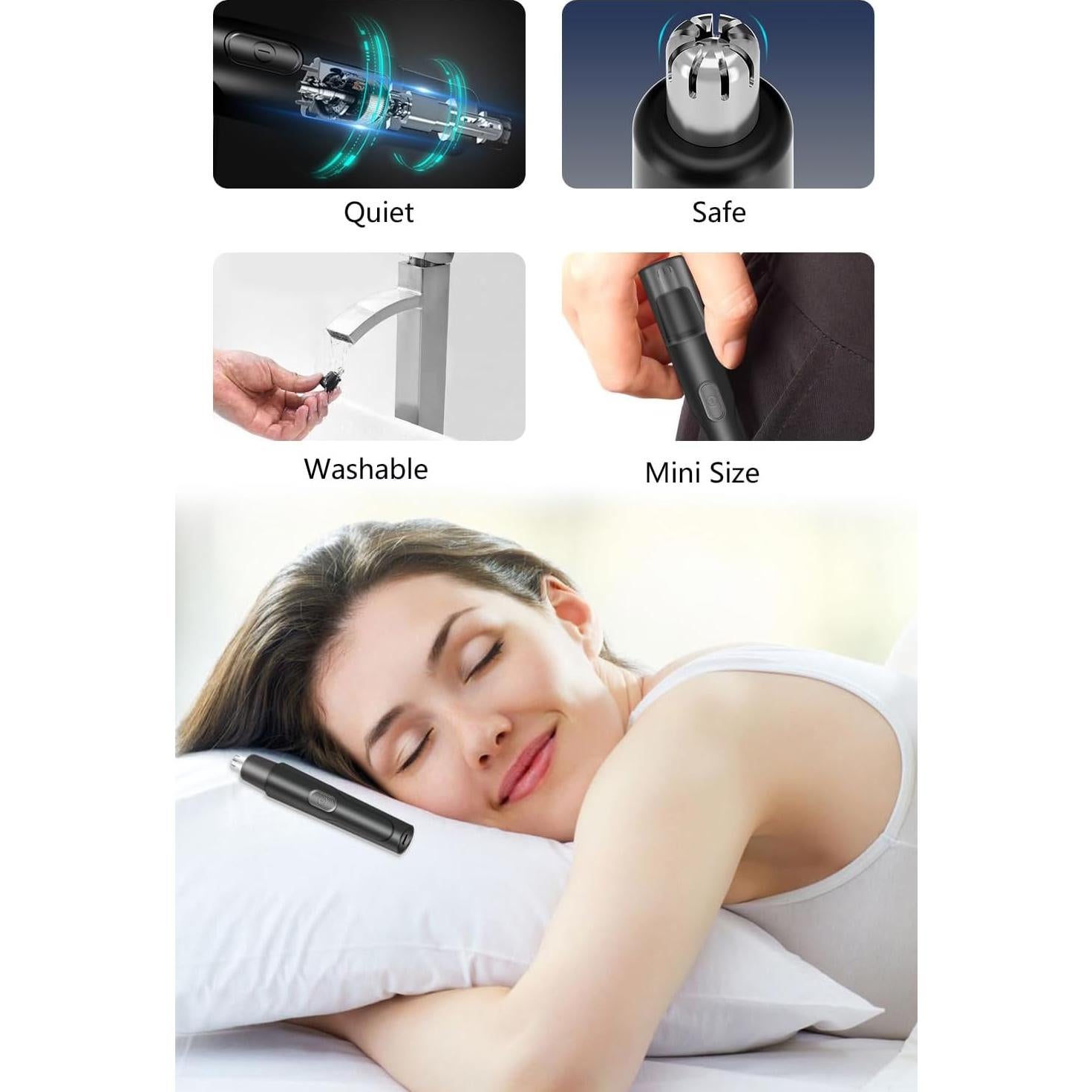 Recortador de Vello Nasal HILIYOT NTS-01 USB-C Indoloro