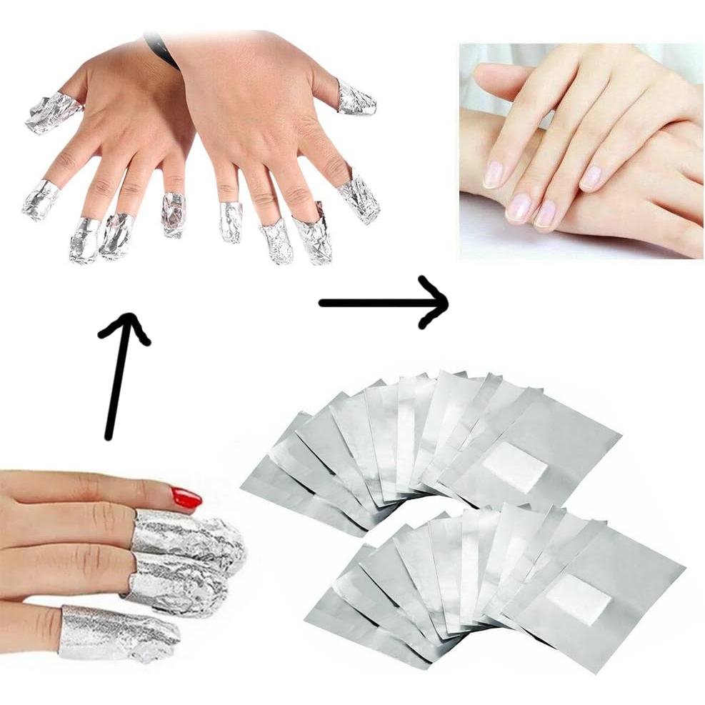 400 Piezas Envolturas de Aluminio Rvetol para Esmalte