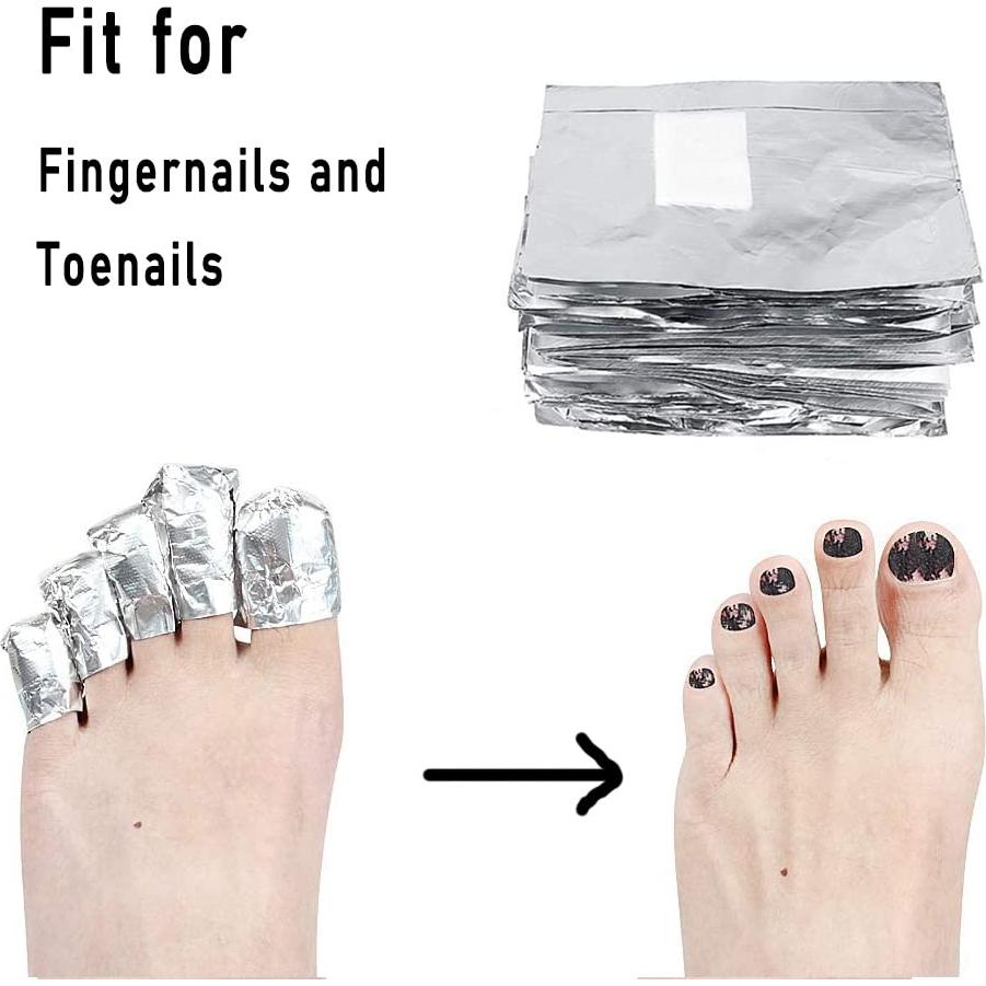 400 Piezas Envolturas de Aluminio Rvetol para Esmalte