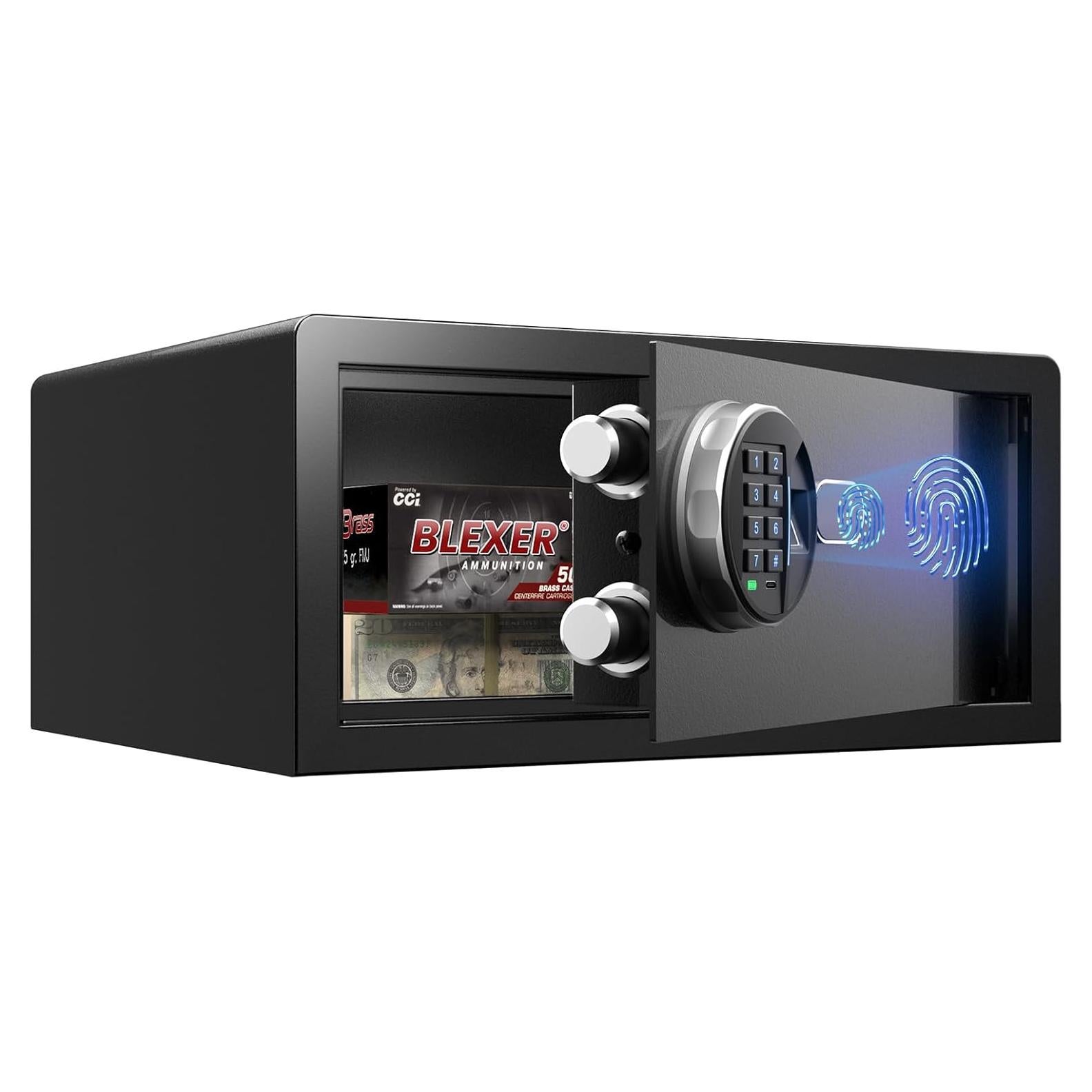 Caja Fuerte Biométrica Grimtron 1.13 Pies³ con Teclado LED