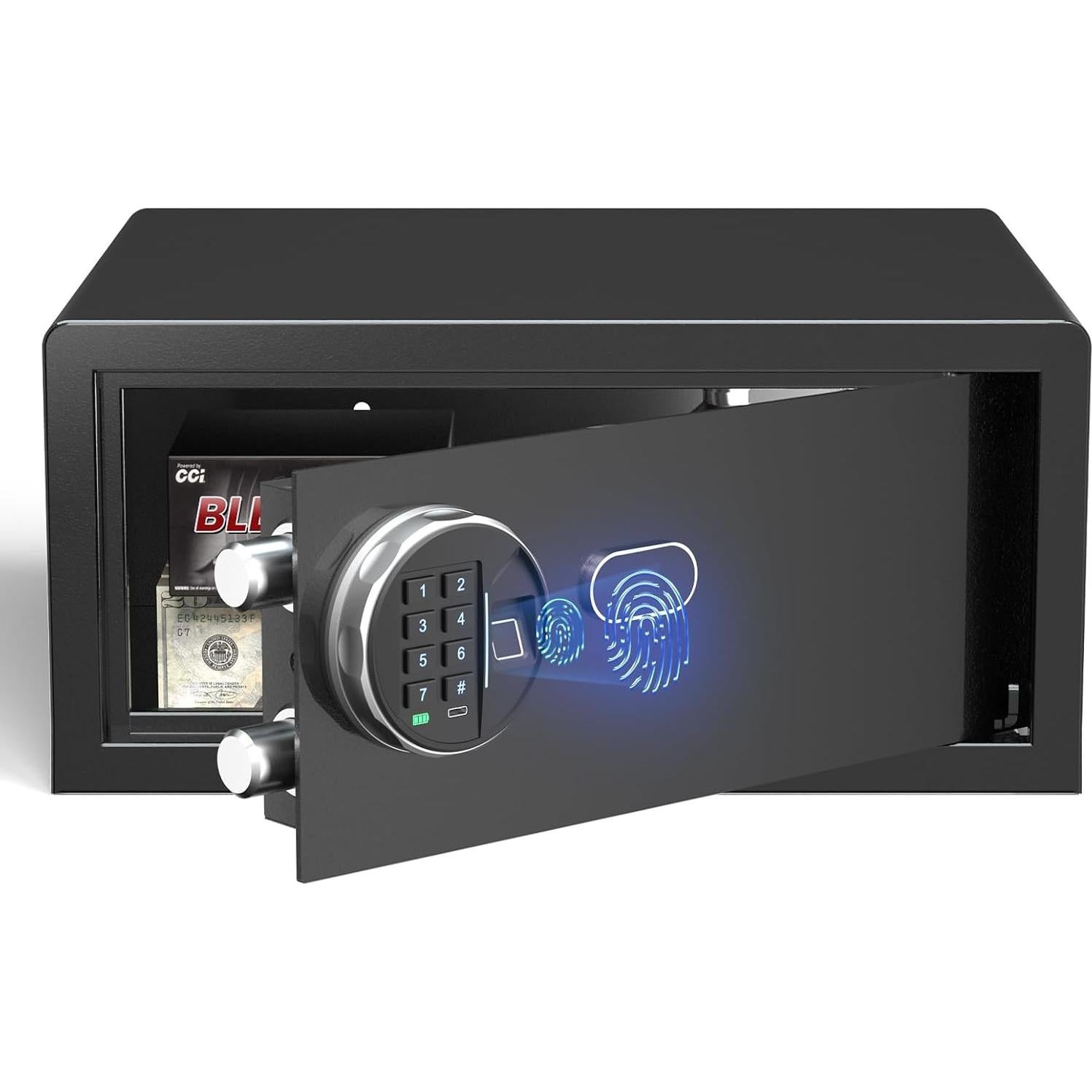 Caja Fuerte Biométrica Grimtron 1.13 Pies³ con Teclado LED