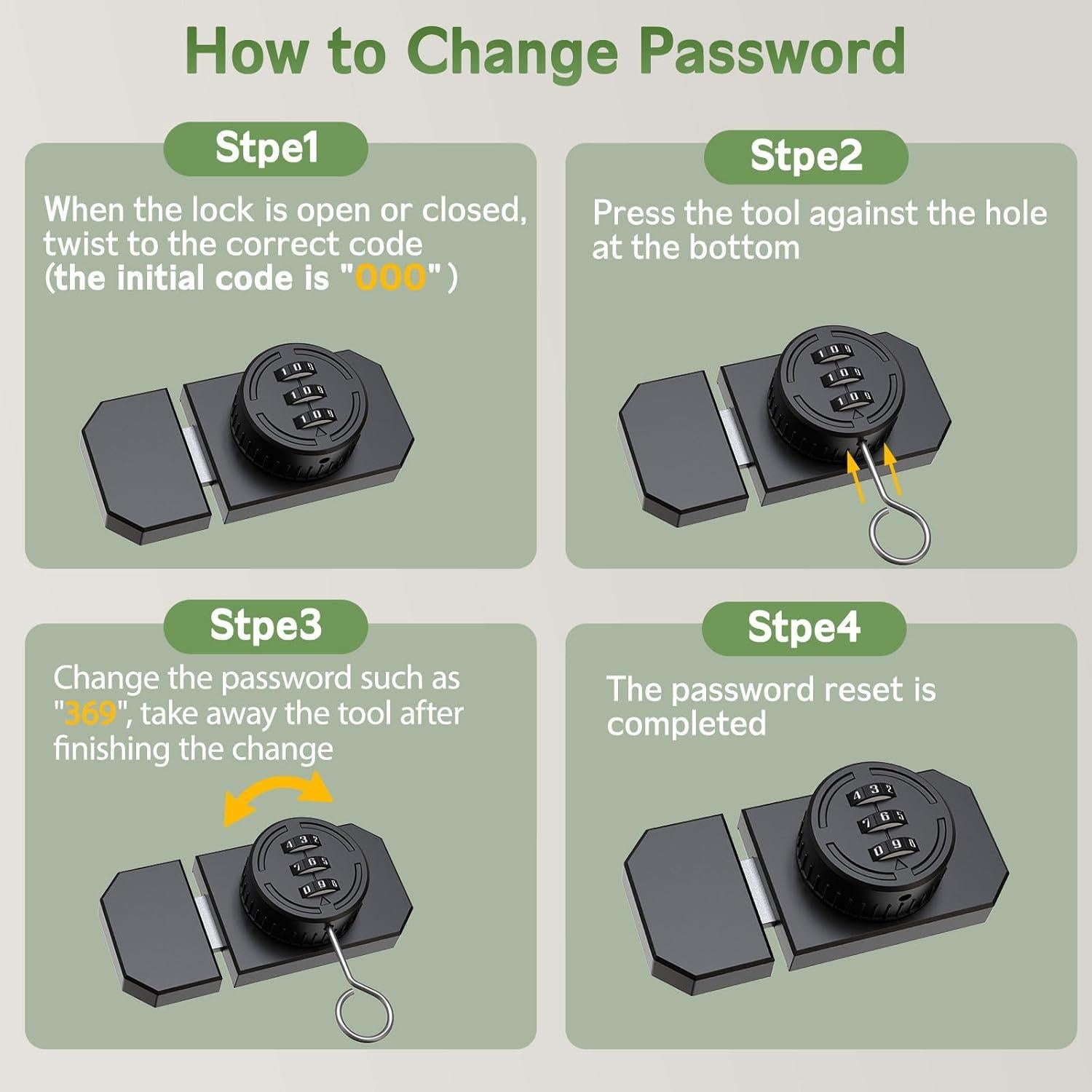Cerradura de Combinación MeBantoo FY-Code Lock 003 Negra