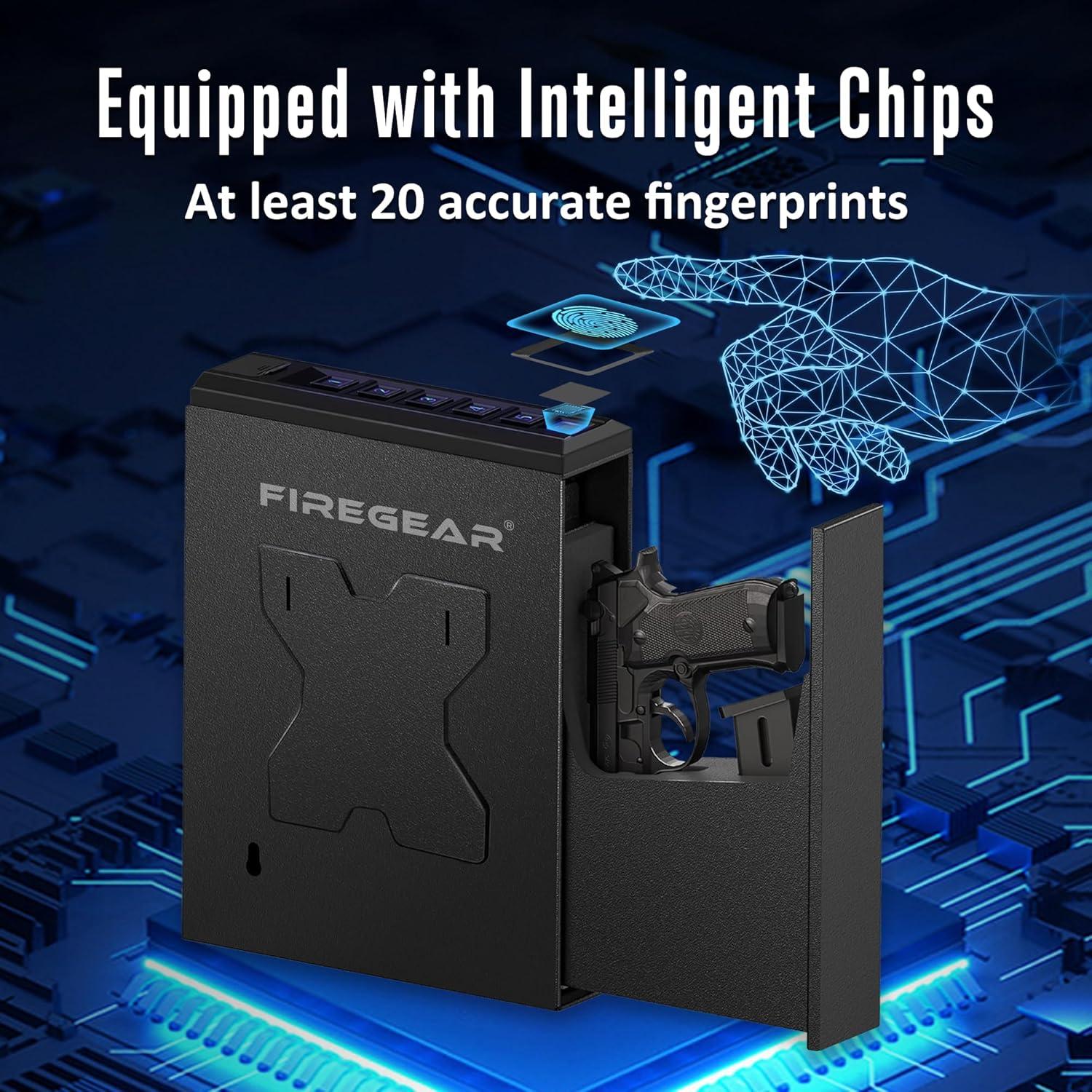 Caja Fuerte Biométrica FIREGEAR FG-CG6005 Acero 4.88kg