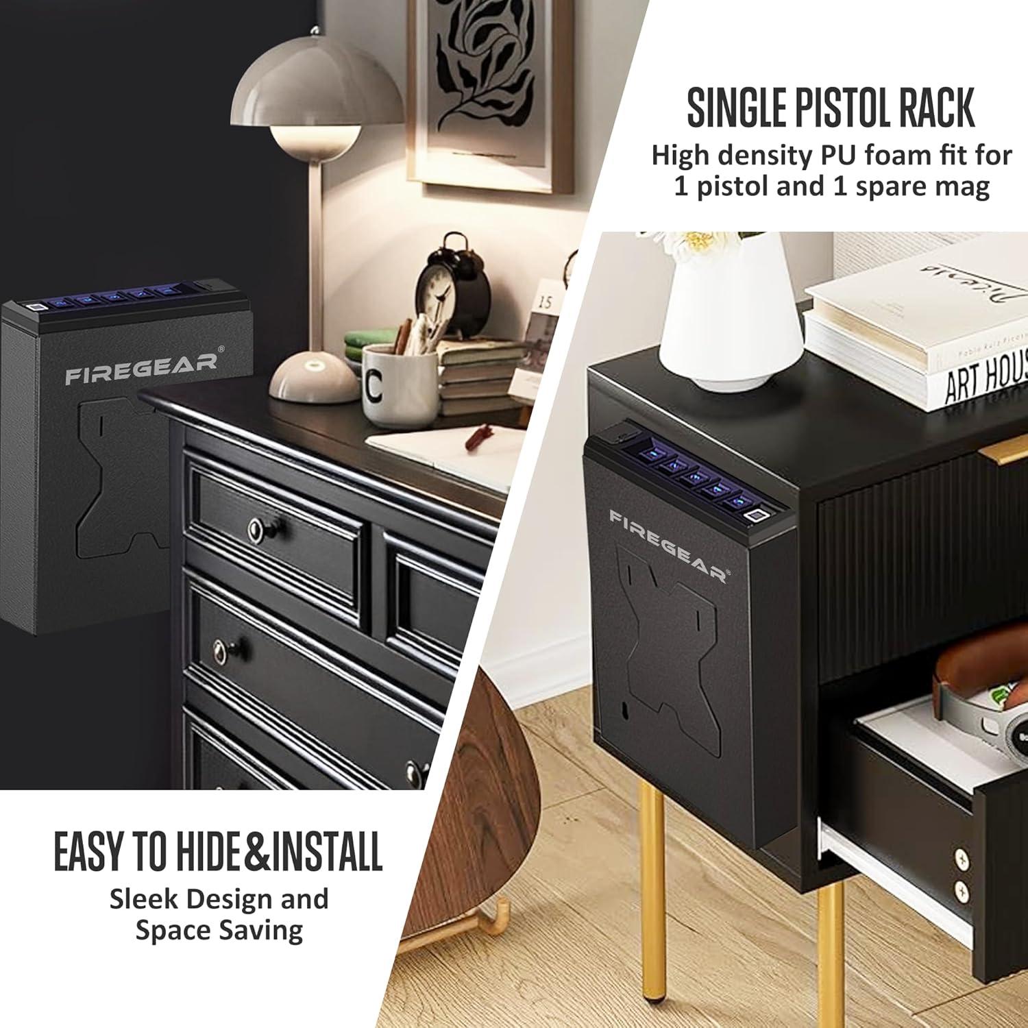 Caja Fuerte Biométrica FIREGEAR FG-CG6005 Acero 4.88kg