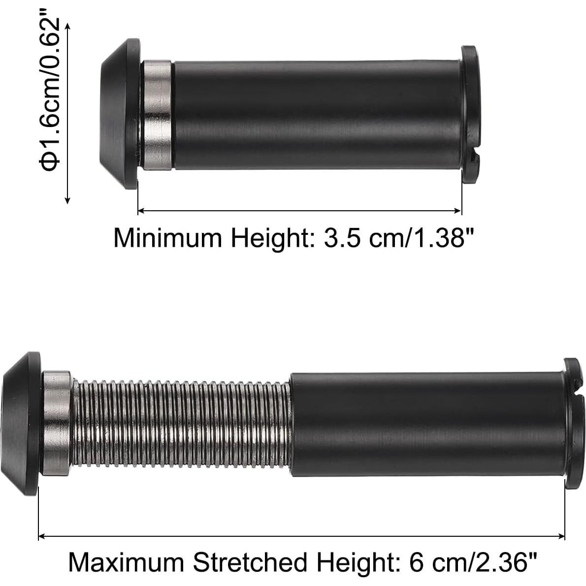 Mirilla de Puerta PATIKIL 180 Grados Aleación de Zinc Negro