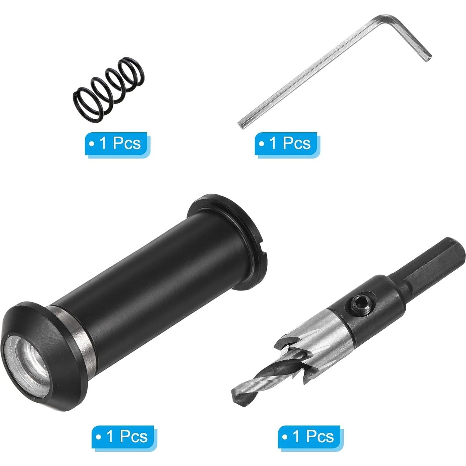 Mirilla de Puerta PATIKIL 180 Grados Aleación de Zinc Negro