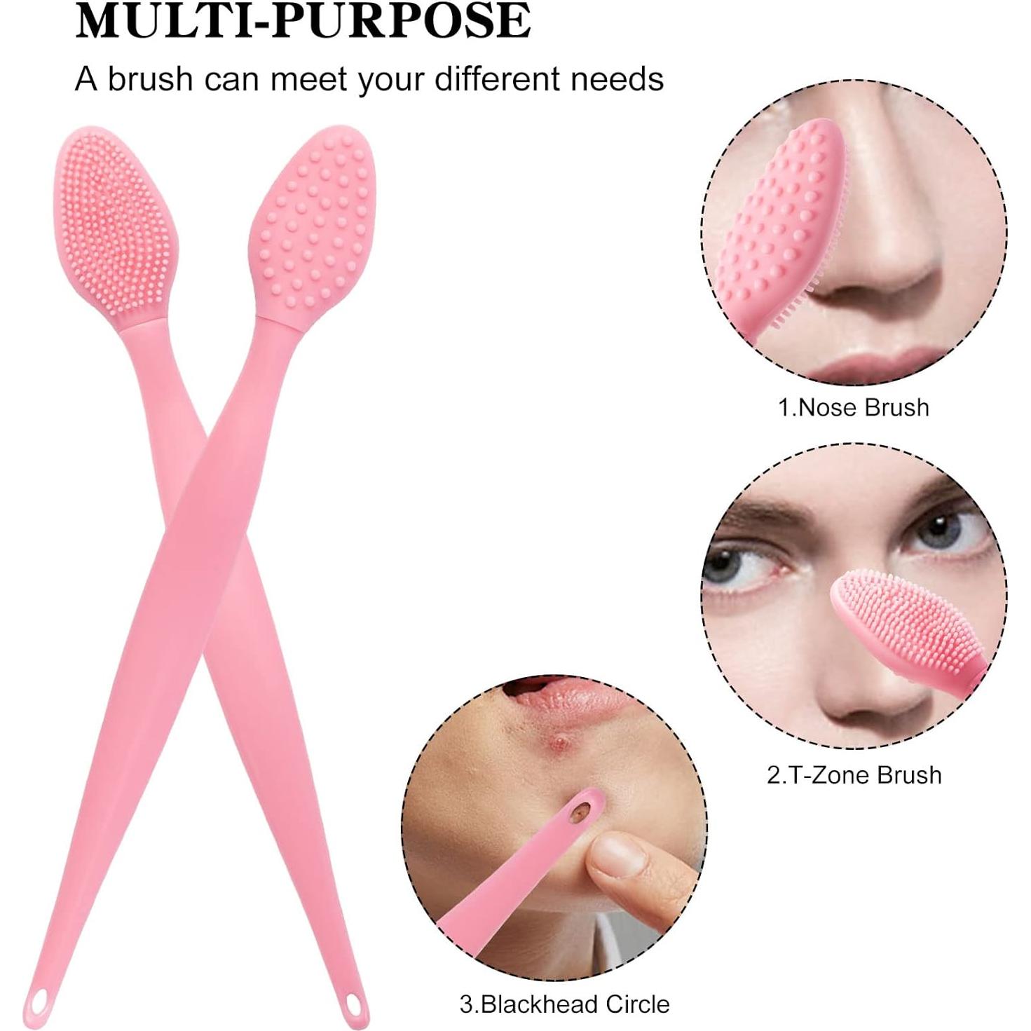 Cepillo Exfoliador de Labios ooloveminso - 10 Piezas Rosa