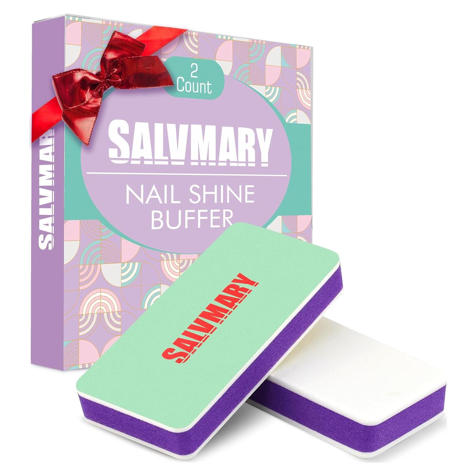 Bloques de Pulido de Uñas SALVMARY 2 Pcs Doble Lado 400/3000 Grano