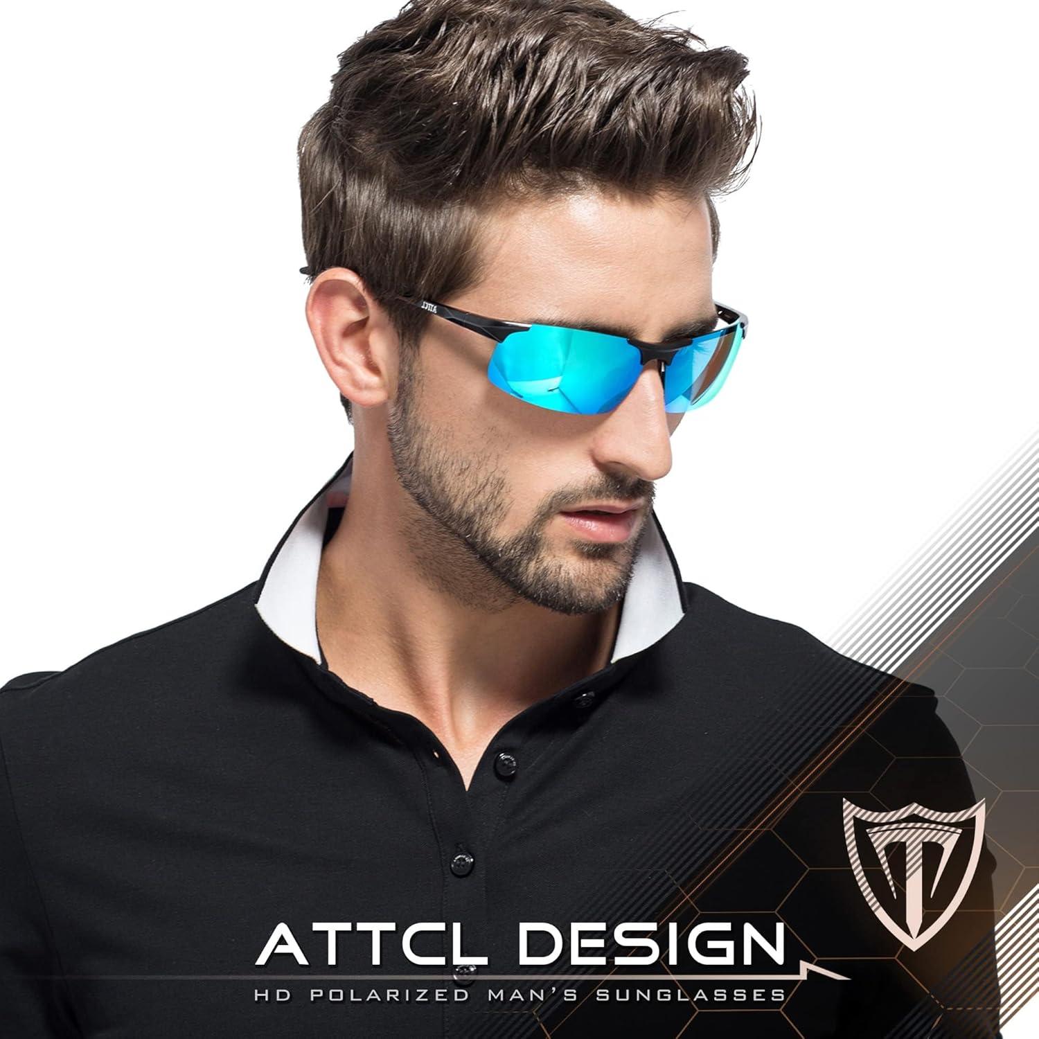 Gafas de sol polarizadas ATTCL - Marco ligero UV400 para hombres