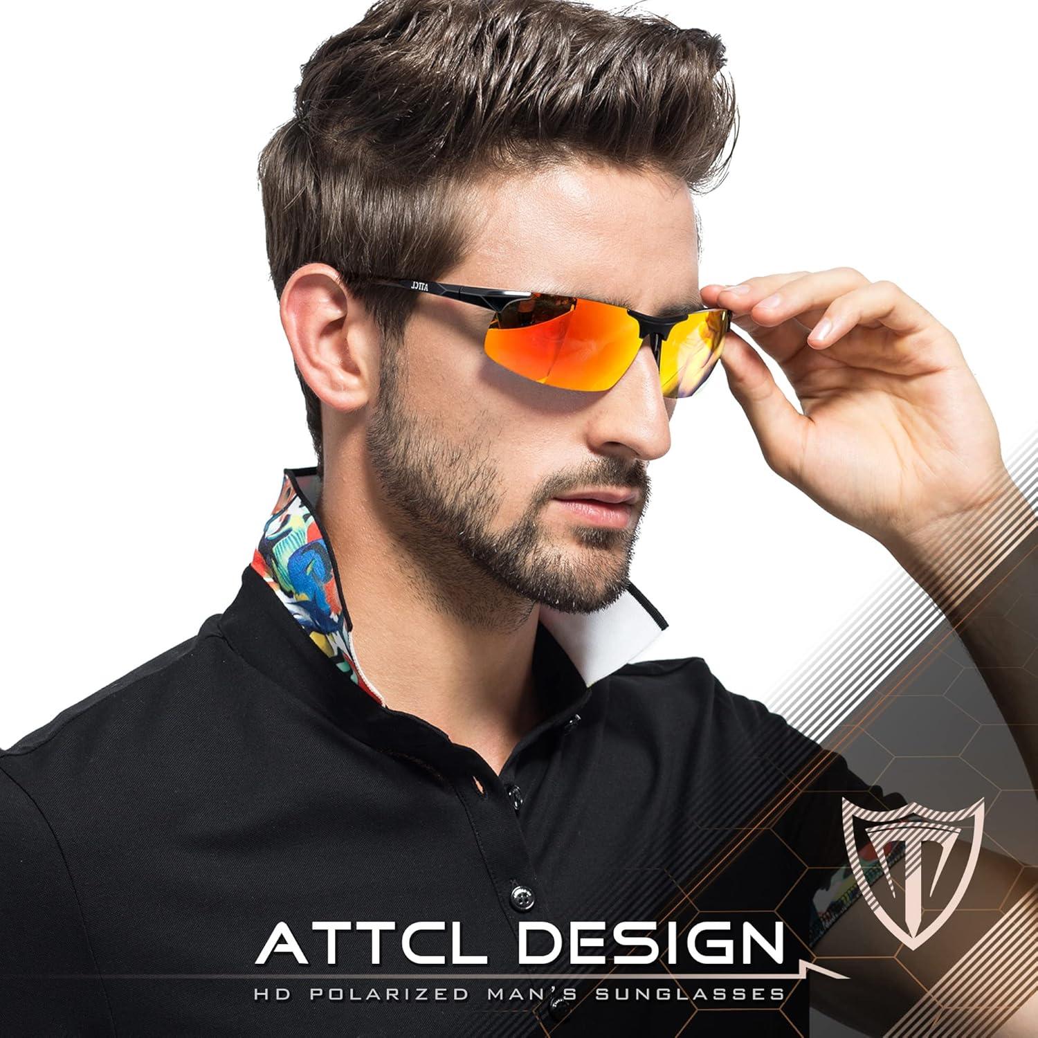 Gafas de sol polarizadas ATTCL - Marco ligero UV400 para hombres