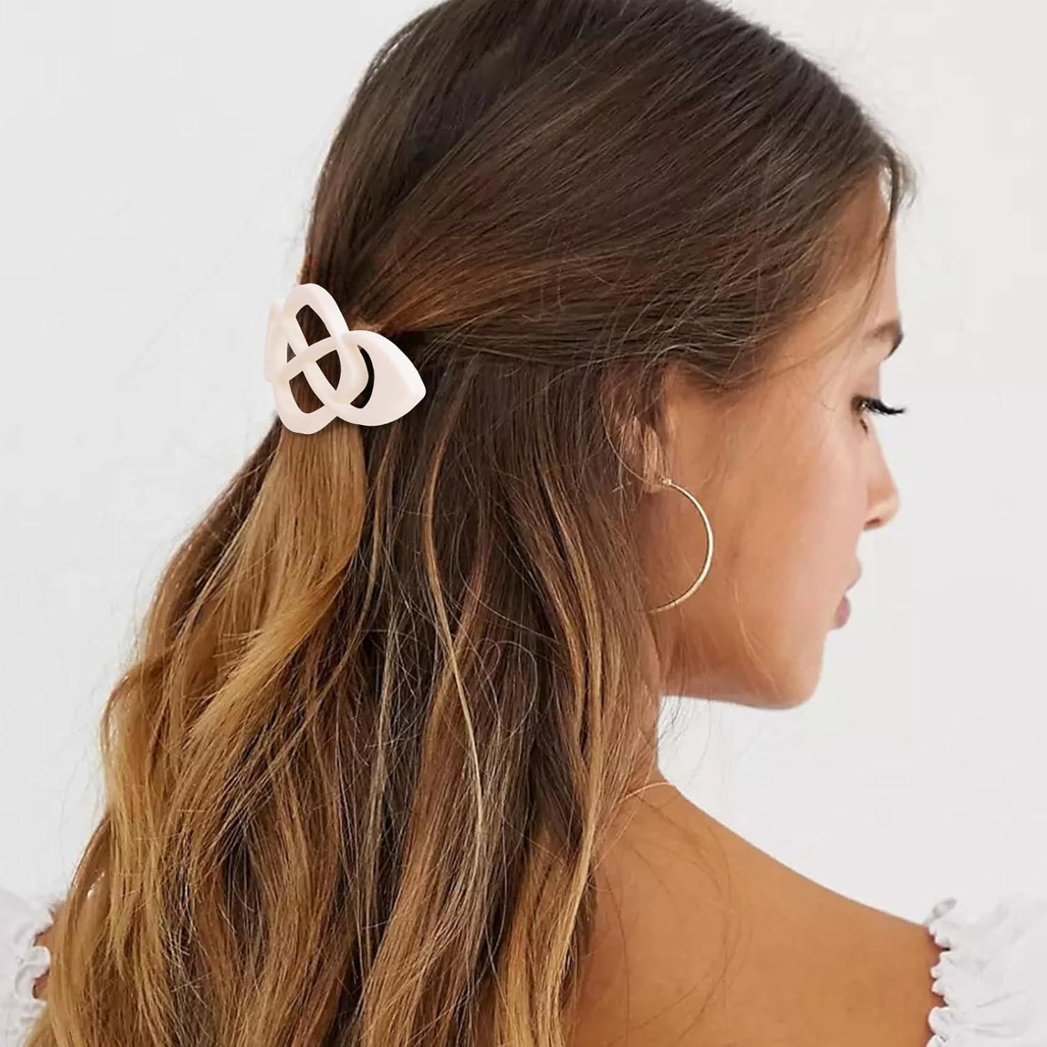 Pinzas para el cabello beige Amariver - 4 paquetes de clips