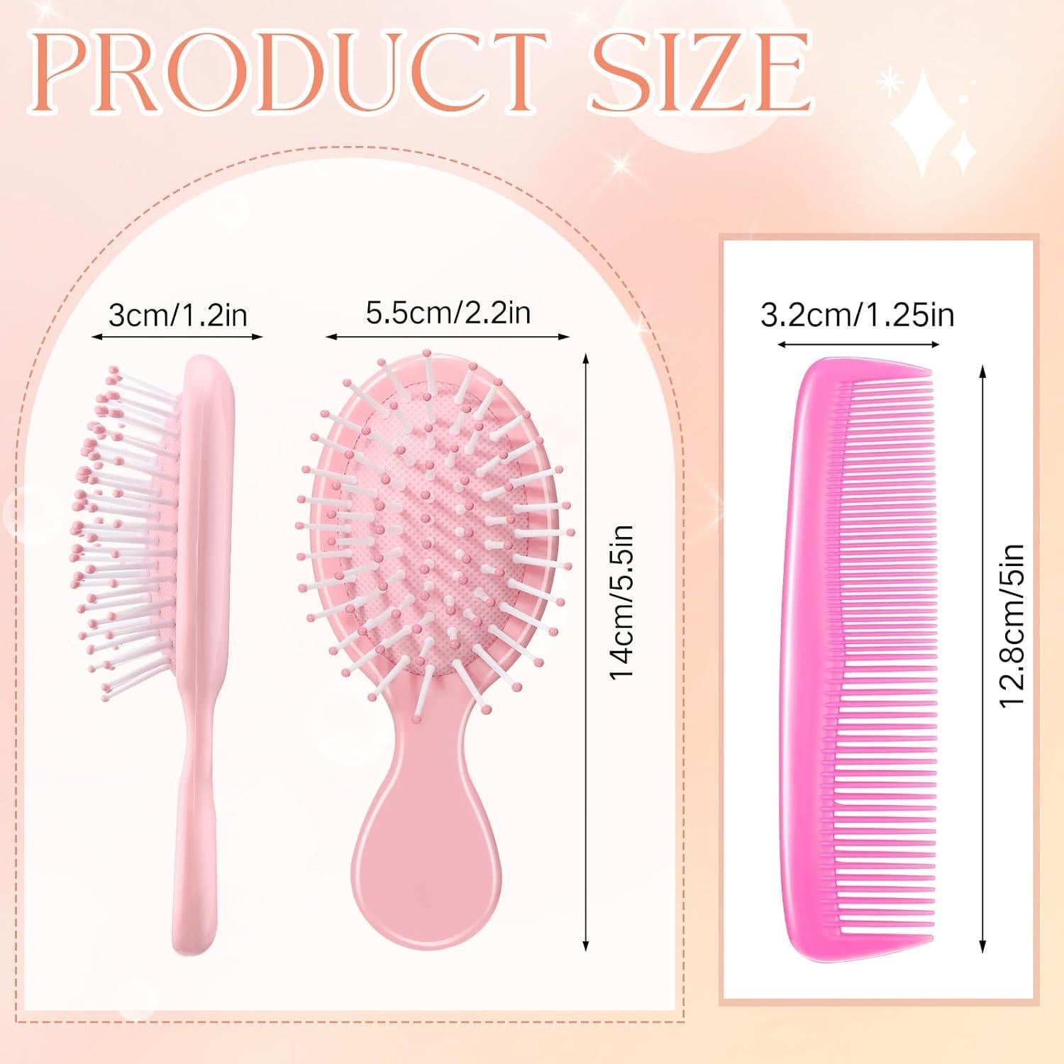 Juego de Cepillos y Peines de Viaje Nuanchu - 12 Piezas