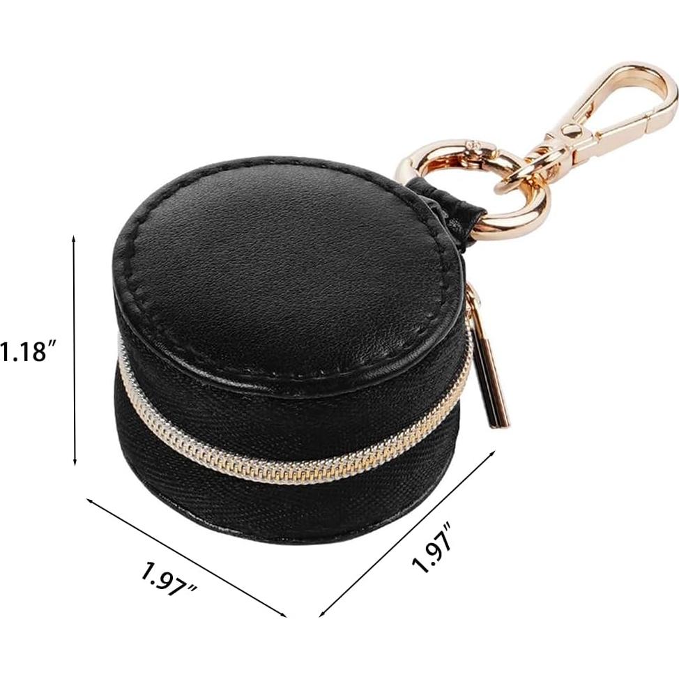 Caja de Joyería de Viaje BWTRQ Negra - Organizador Portátil 5x5x3 cm