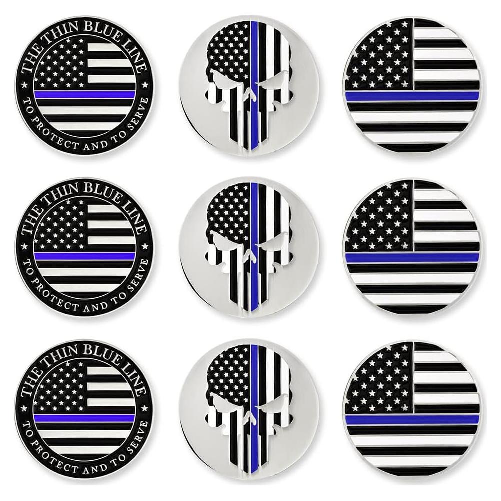 Juego de 9 Marcadores de Pelotas de Golf PinMart - Magnéticos