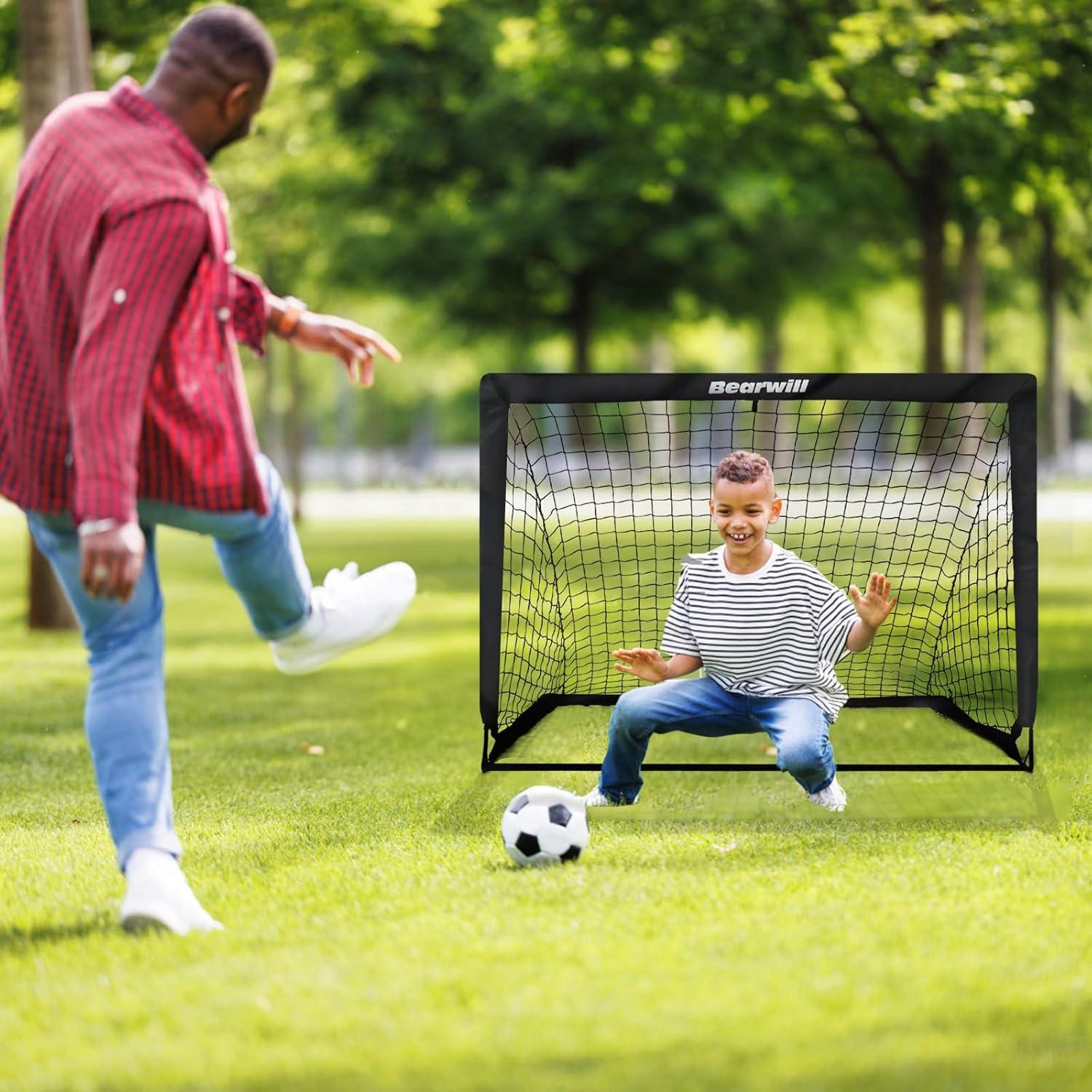 Portería de Fútbol Bearwill, Conjunto 2 Porterías 1.22x0.91m