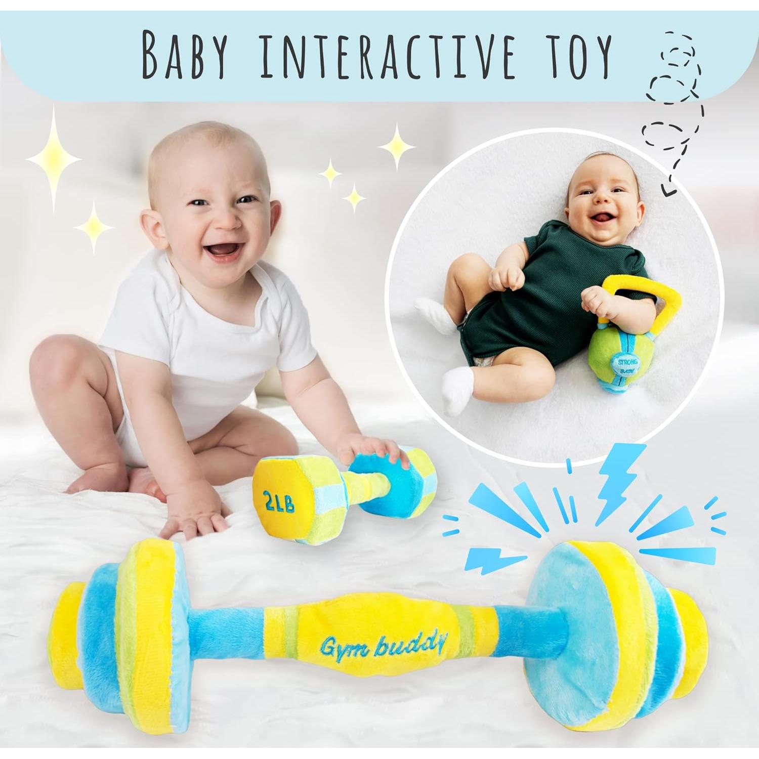 Set de Juguetes de Pesas para Bebés Skywin - Felpa Segura 0+