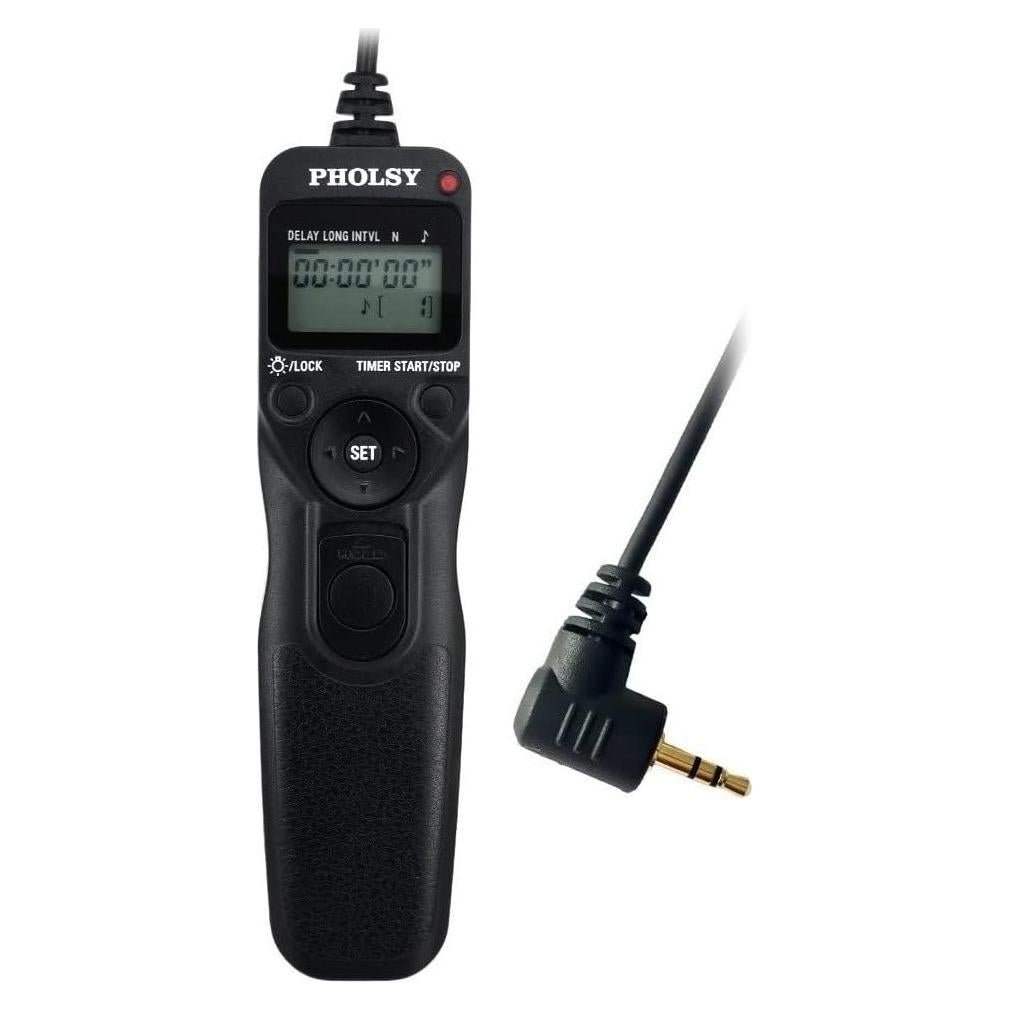 Control Remoto PHOLSY C6 con Temporizador para Canon y Fuji