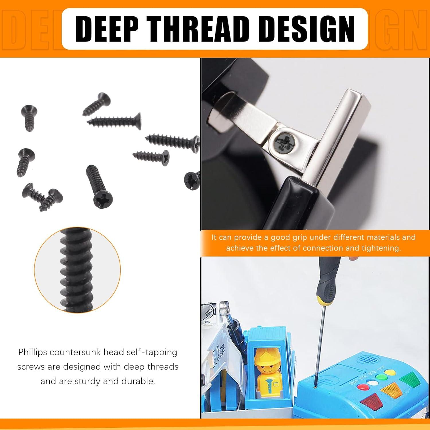 Kit de Tornillos M2 M2.6 Rustark 1300Pcs Cabeza Plana 5-16mm