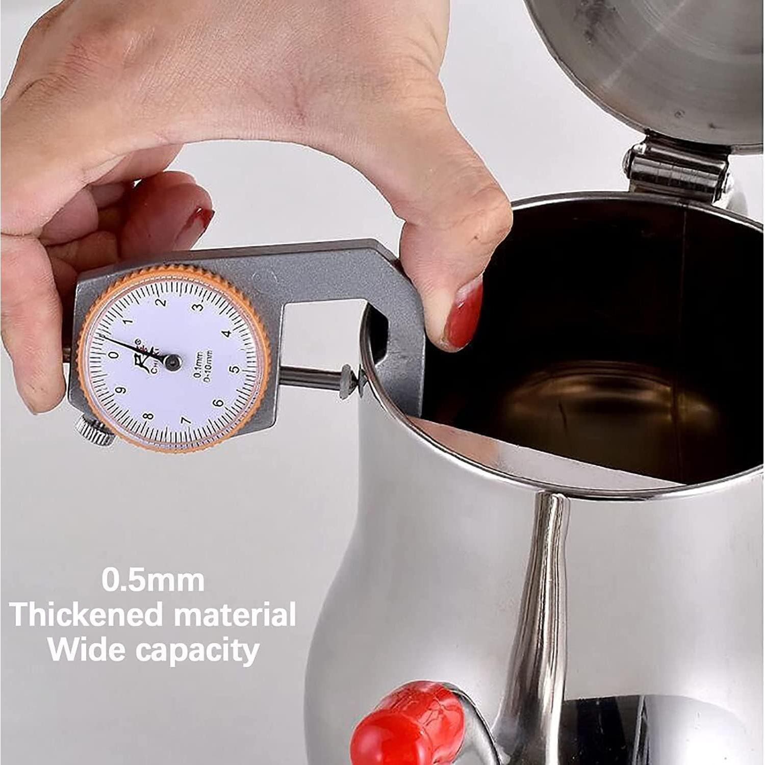 Olla Filtro de Aceite Ujicde Acero Inoxidable 24oz con Tapa