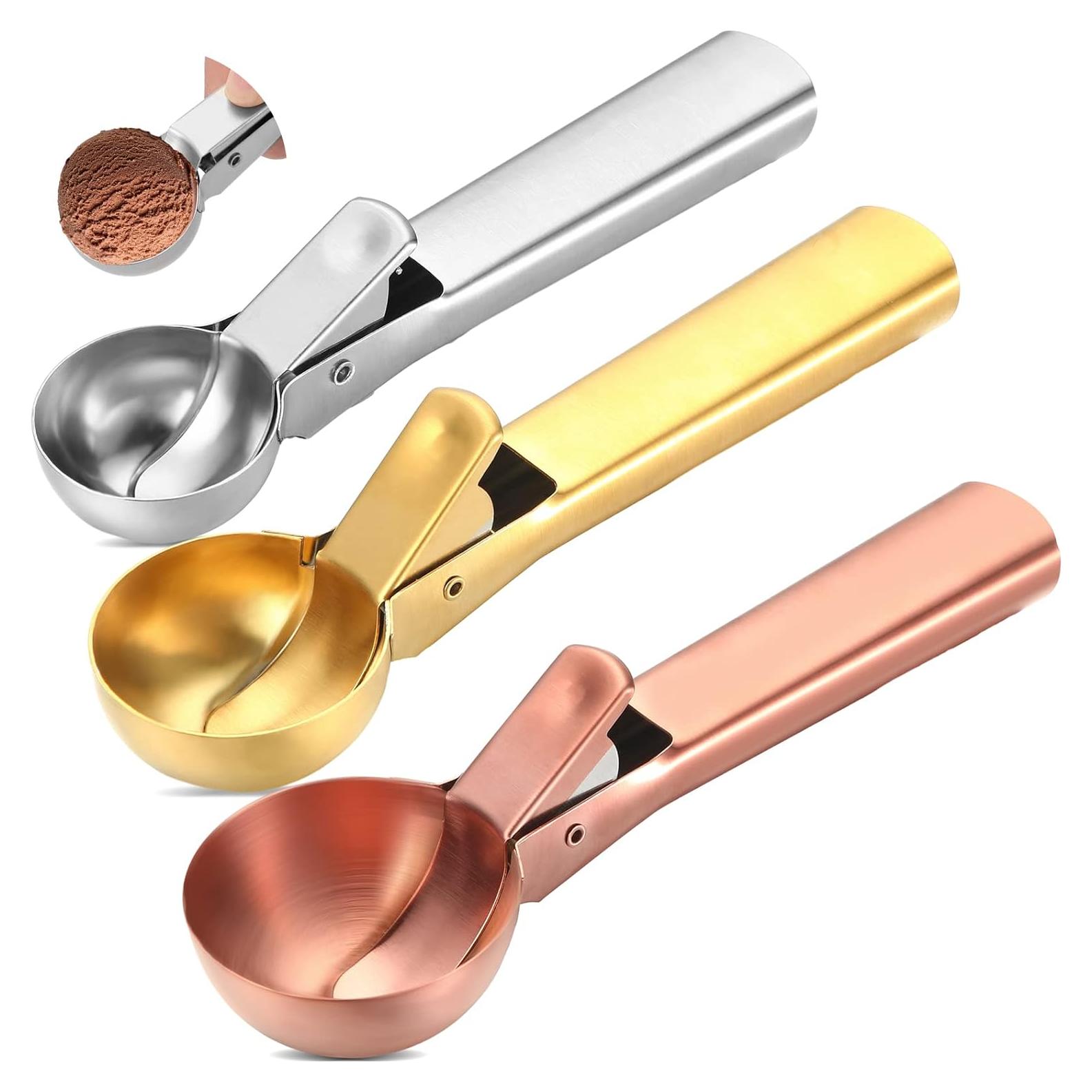 Set de 3 Cucharas de Helado Skylety Acero Inoxidable