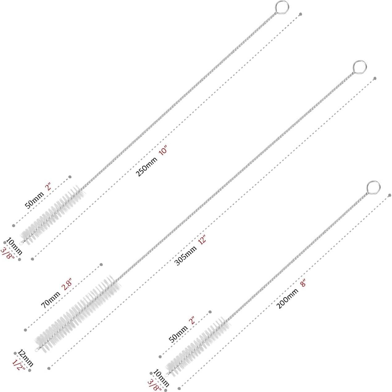 Juego de Cepillos de Limpieza GFDesign - 15 Piezas, Acero Inoxidable y Nylon
