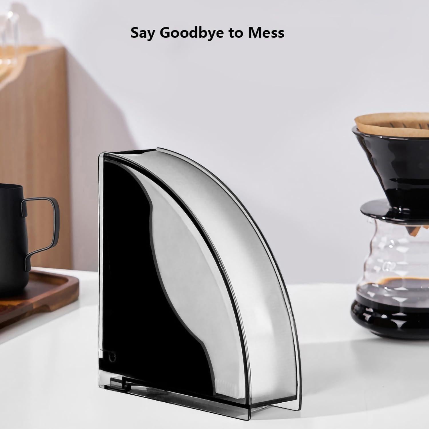 Soporte de Papel para Filtros de Café Kilimazart Negro Brillante