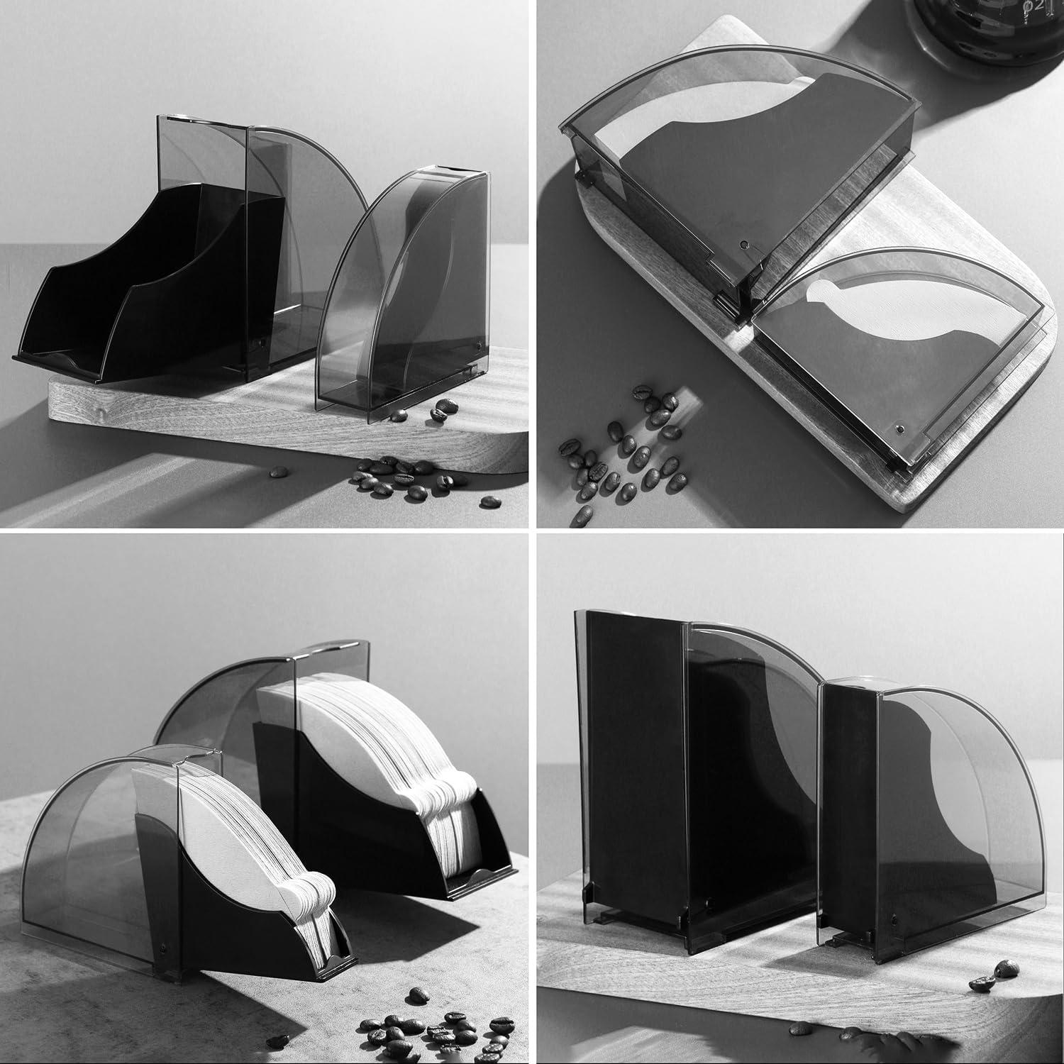 Soporte de Papel para Filtros de Café Kilimazart Negro Brillante