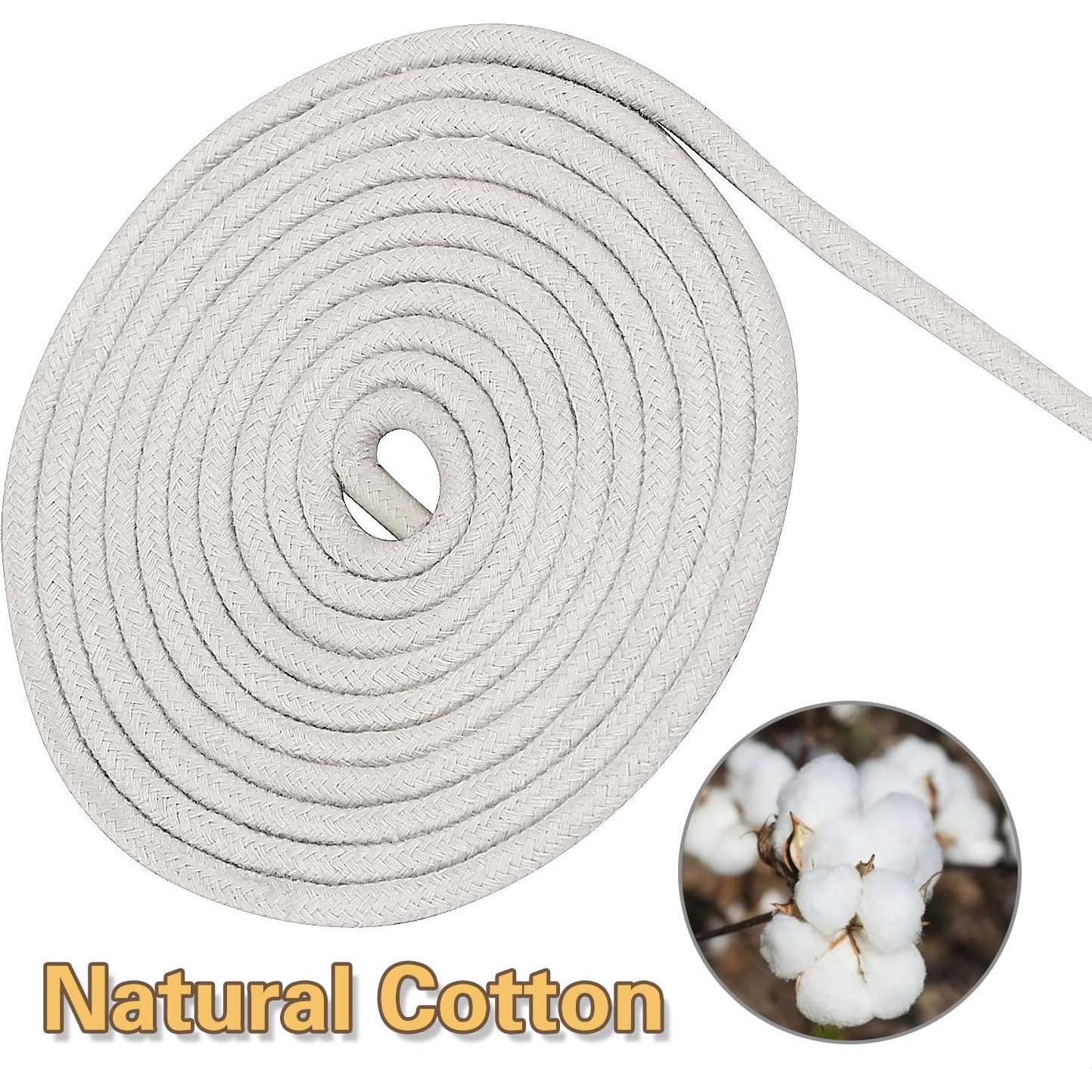 Cuerda de Algodón Natural KEILEOHO 6mm 50 Metros Resistente