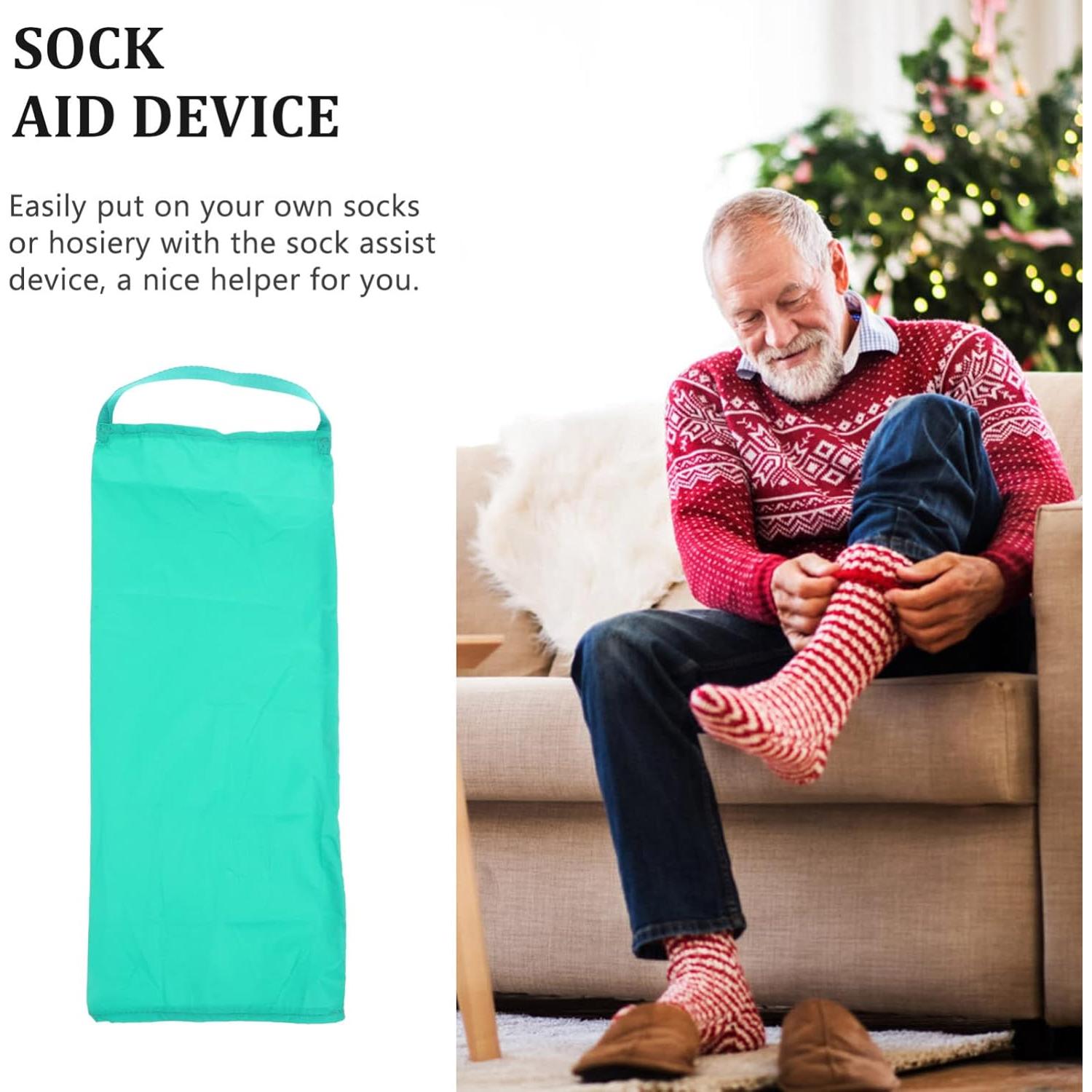 Asistente para Ponerse Calcetines Beavorty - Nailon Verde